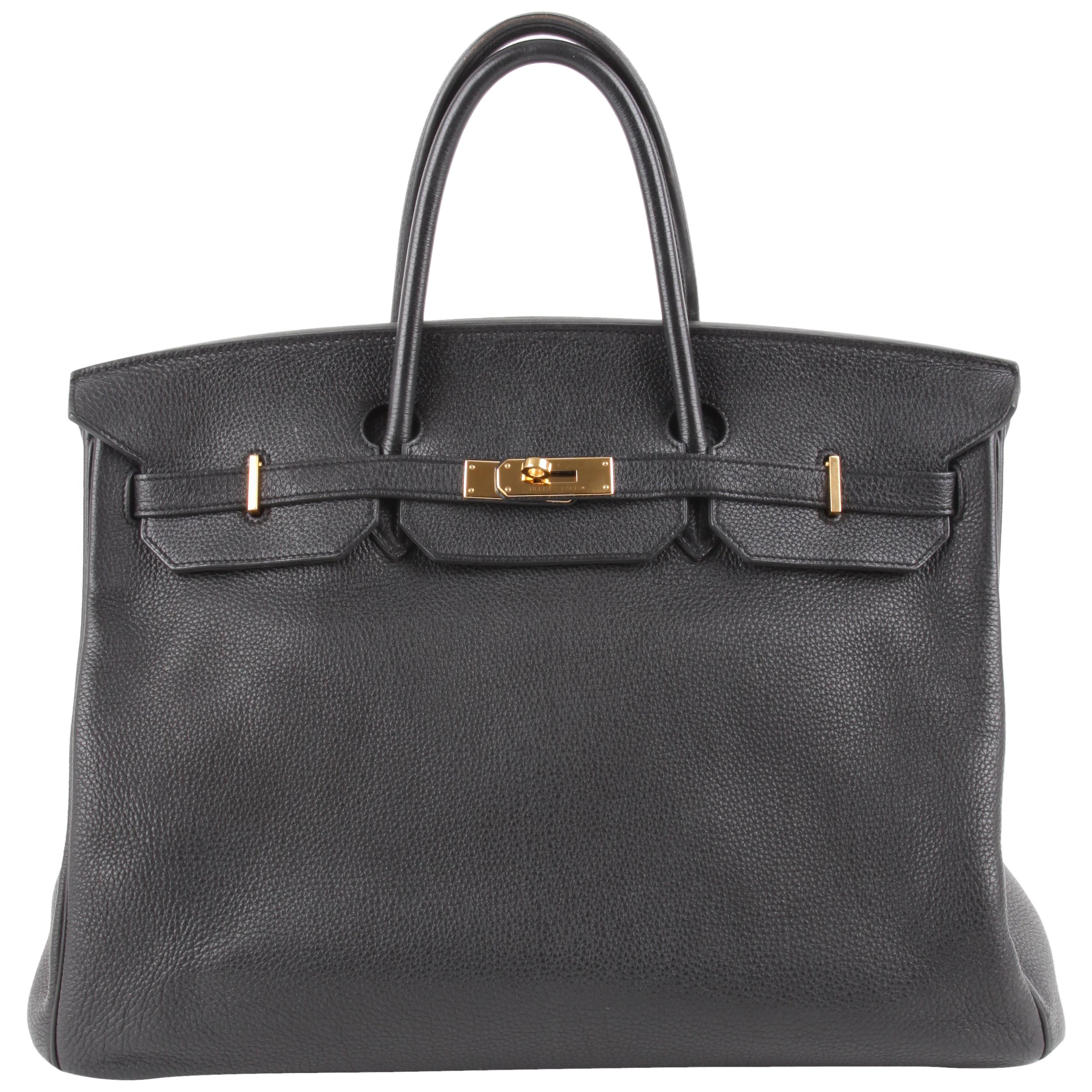 Hermes Birkin Bag 40 Togo - black For Sale