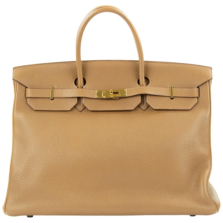 Hermes Birkin Bag 40cm Alezan GHW For Sale at 1stDibs