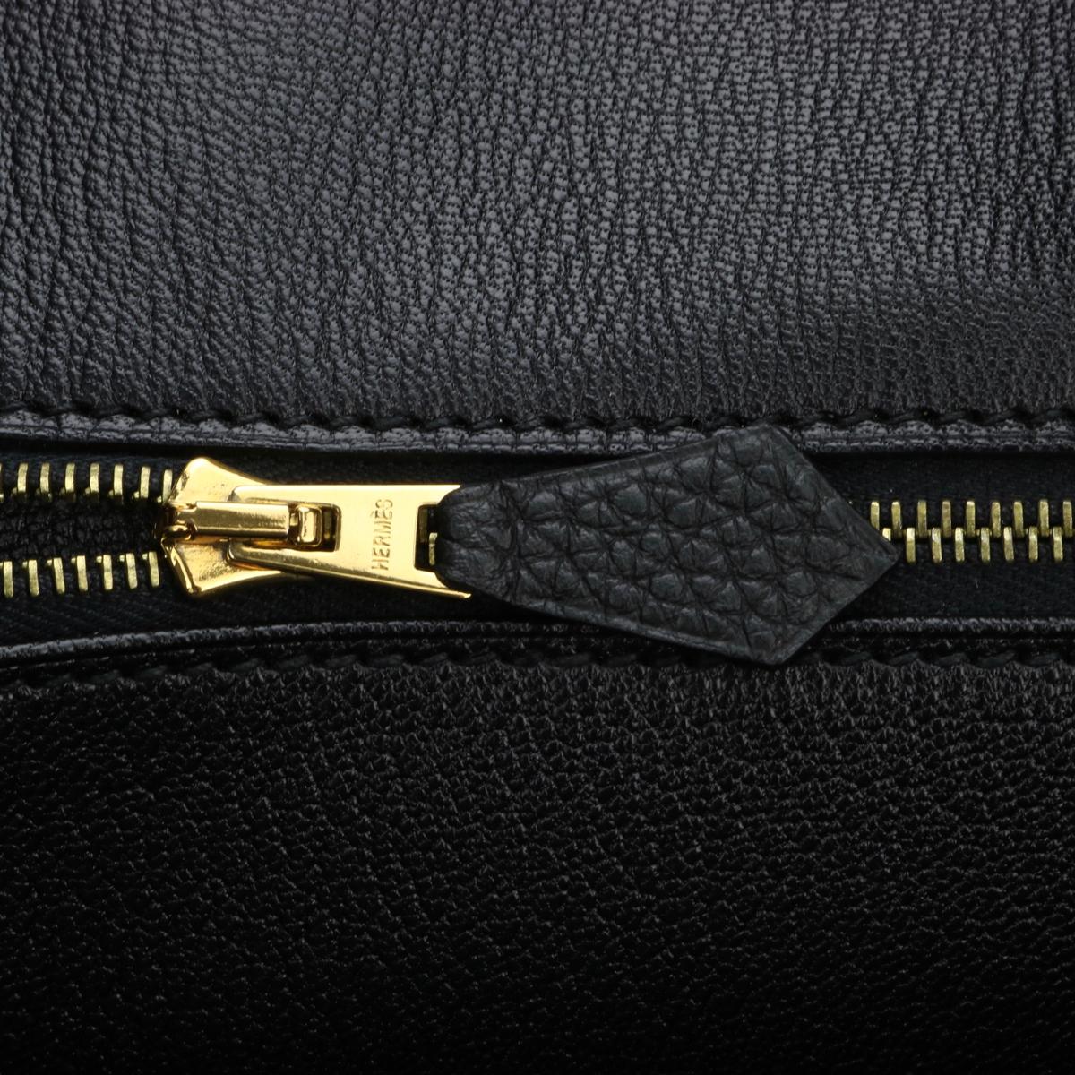Hermès Birkin Bag 40cm Black Togo Leather with Gold Hardware Stamp N 2010 15