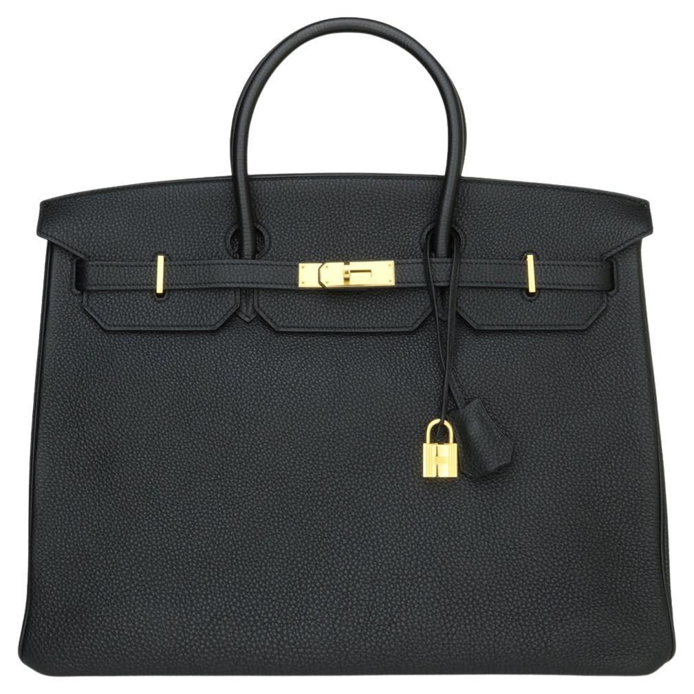 Hermès Birkin Bag 40cm Black Togo Leather with Gold Hardware Stamp N 2010