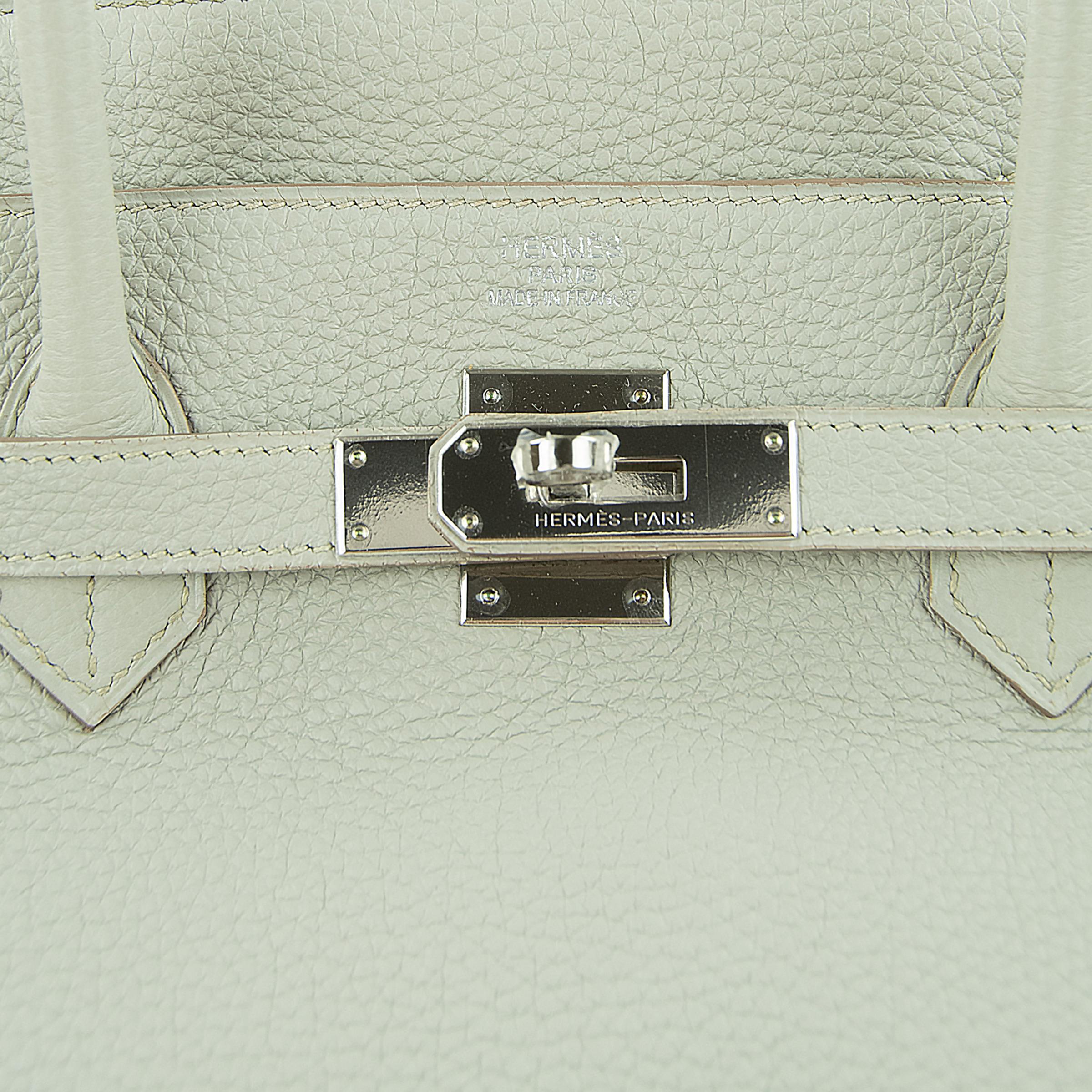 Hermes Birkin Bag 40cm Gris Mouette Togo PHW For Sale 5