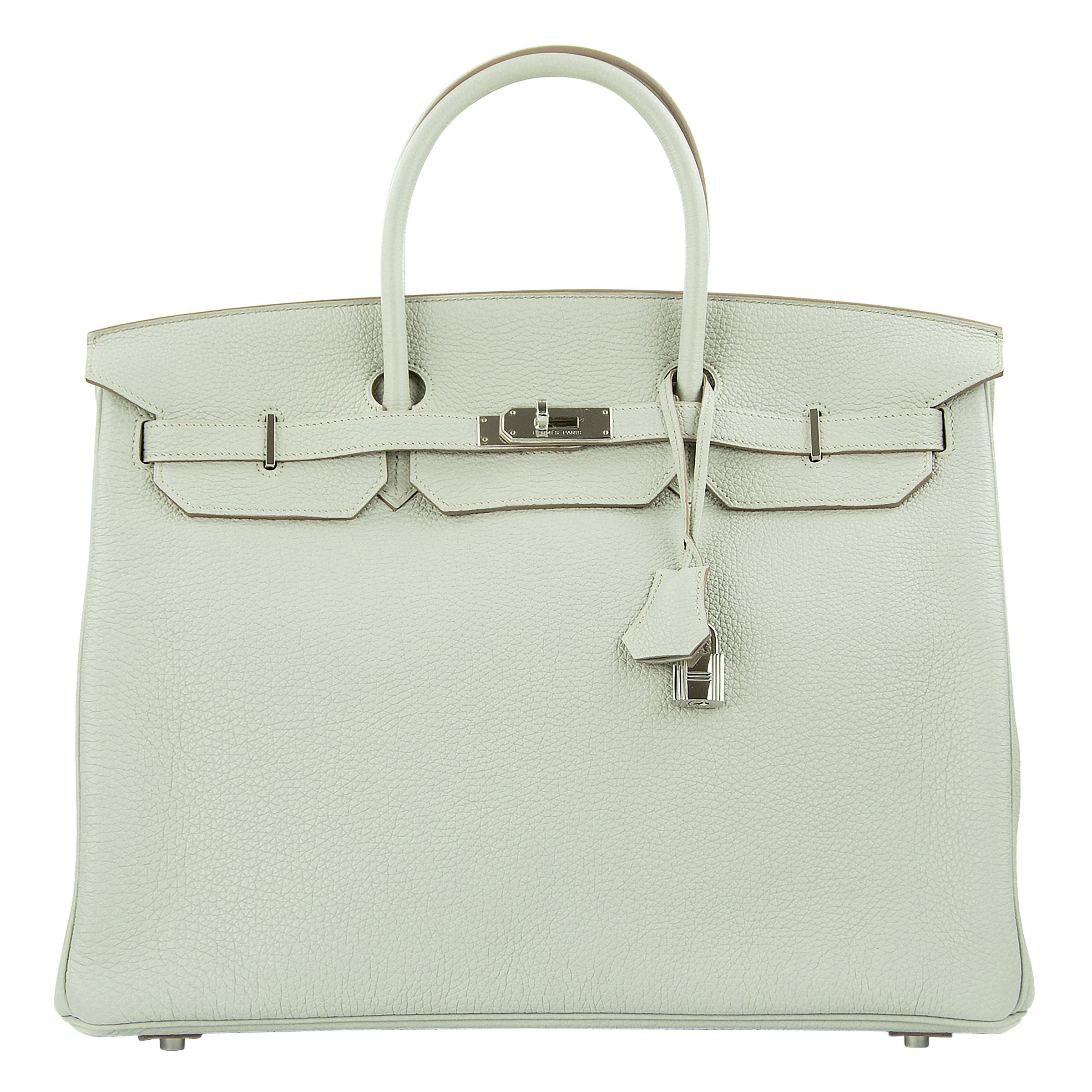 Hermes Birkin Bag 40cm Gris Mouette Togo PHW For Sale