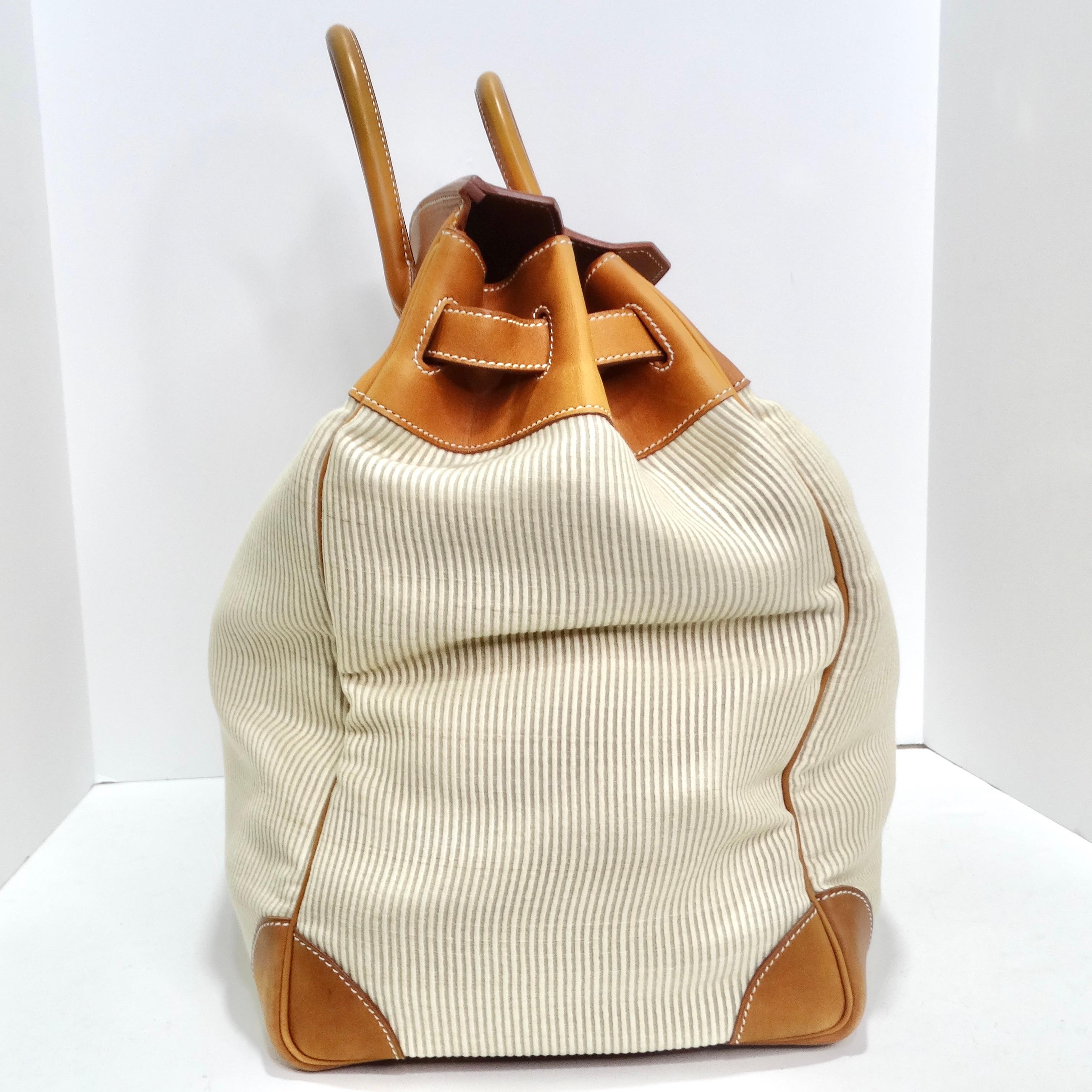 Hermes Birkin Bag 50cm in Barenia Crinoline For Sale 3