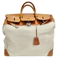 Sac Hermès Birkin 50cm en Crinoline Barenia