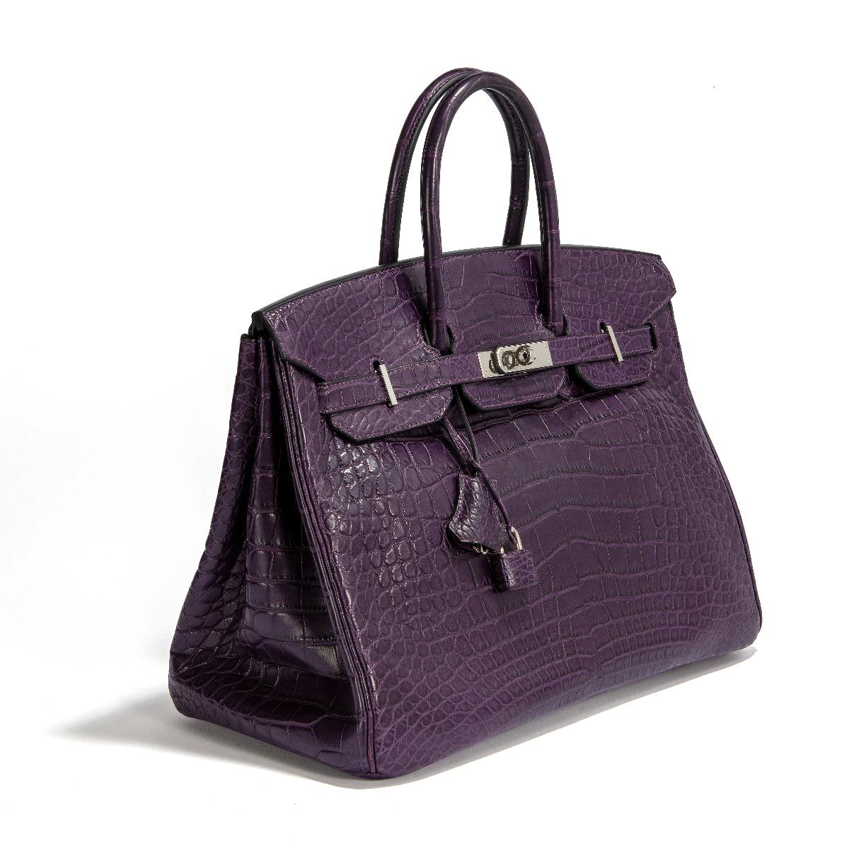 Women's or Men's Hermès Birkin Bag Porosus 35 For Sale