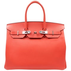 Hermès Birkin Bag Togo Capucine 35cm  Leather Ladies Bag