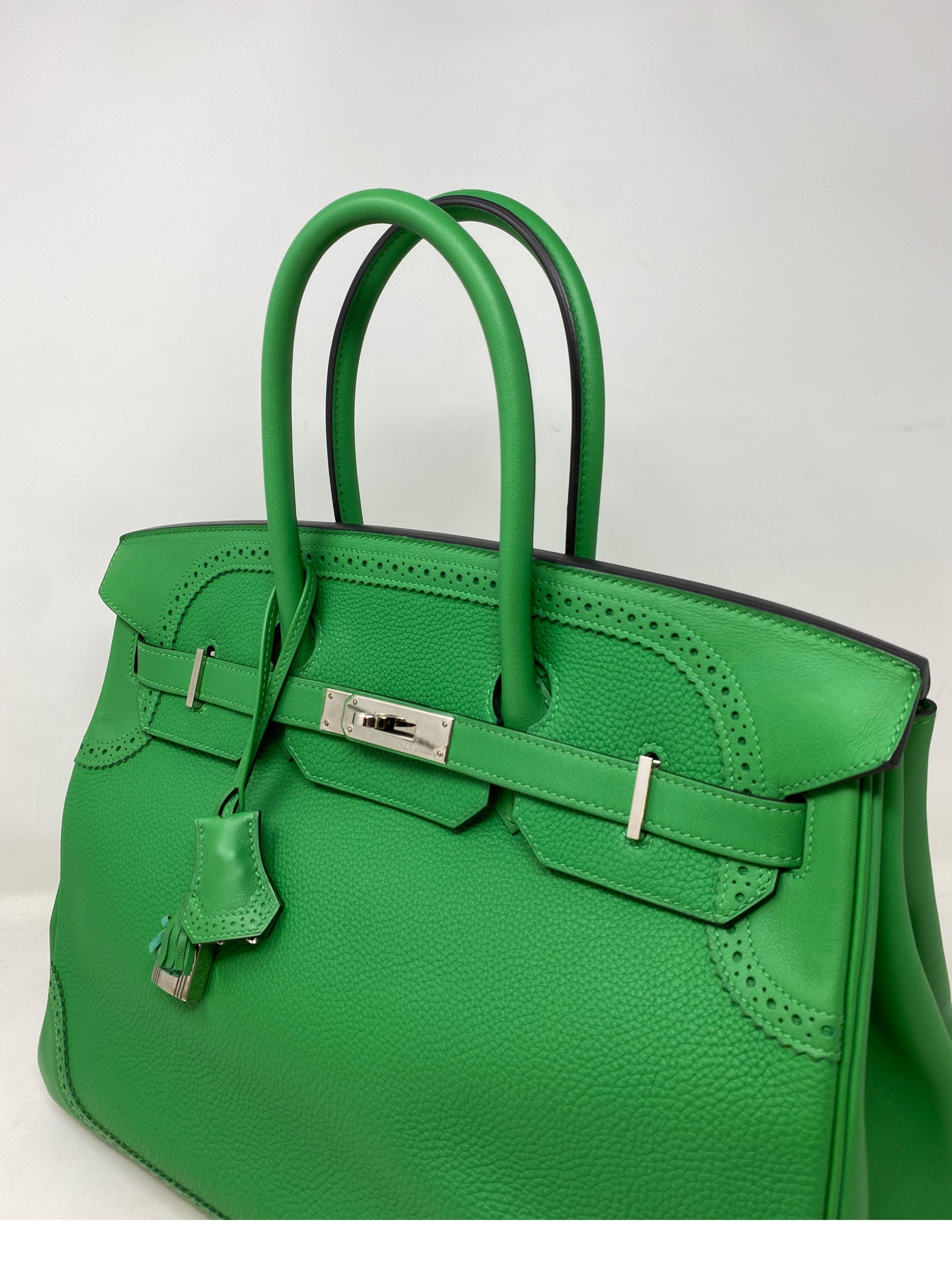 Hermes Birkin Bamboo Ghillies 35 Bag 11