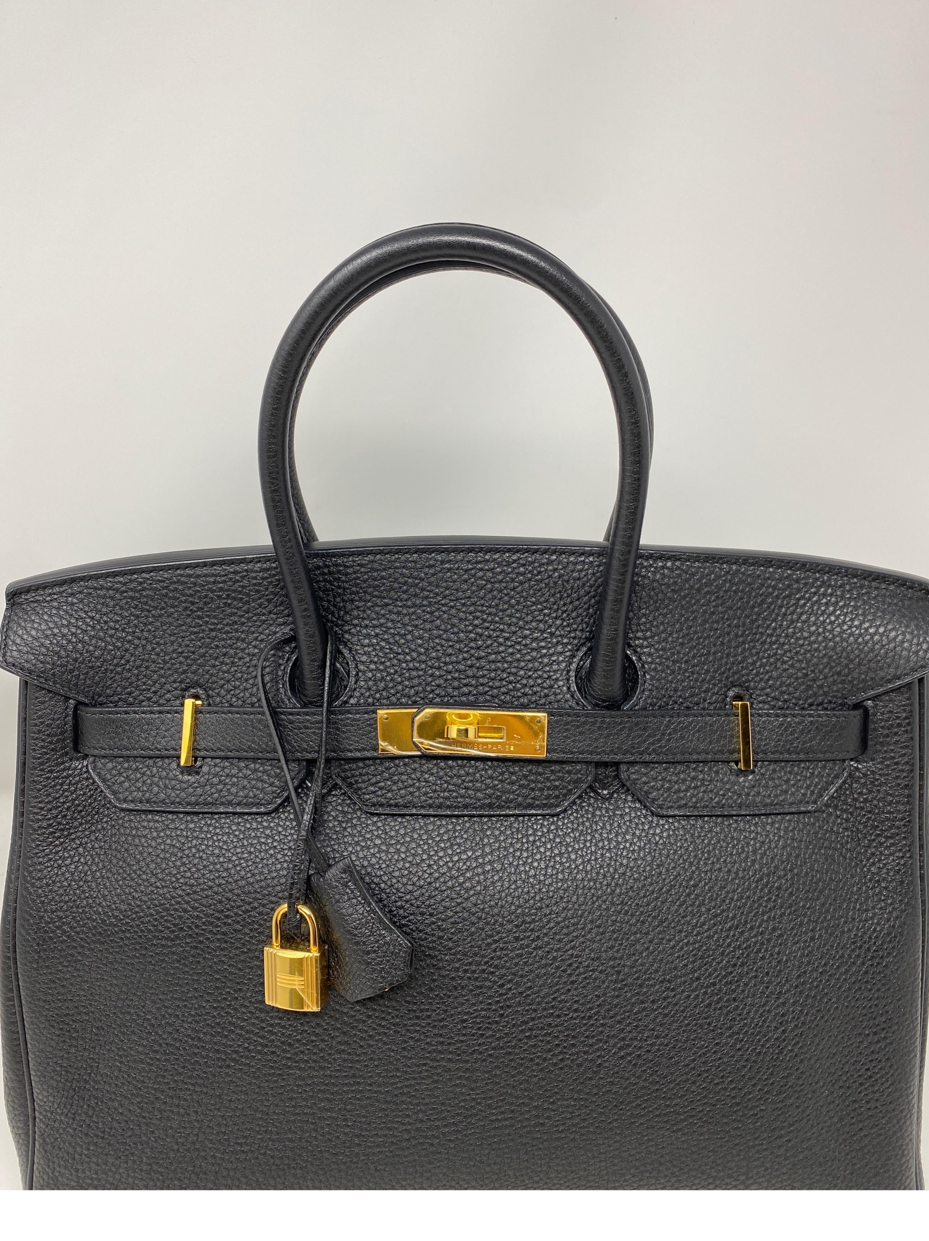 Hermes Birkin Black 35 Bag 4