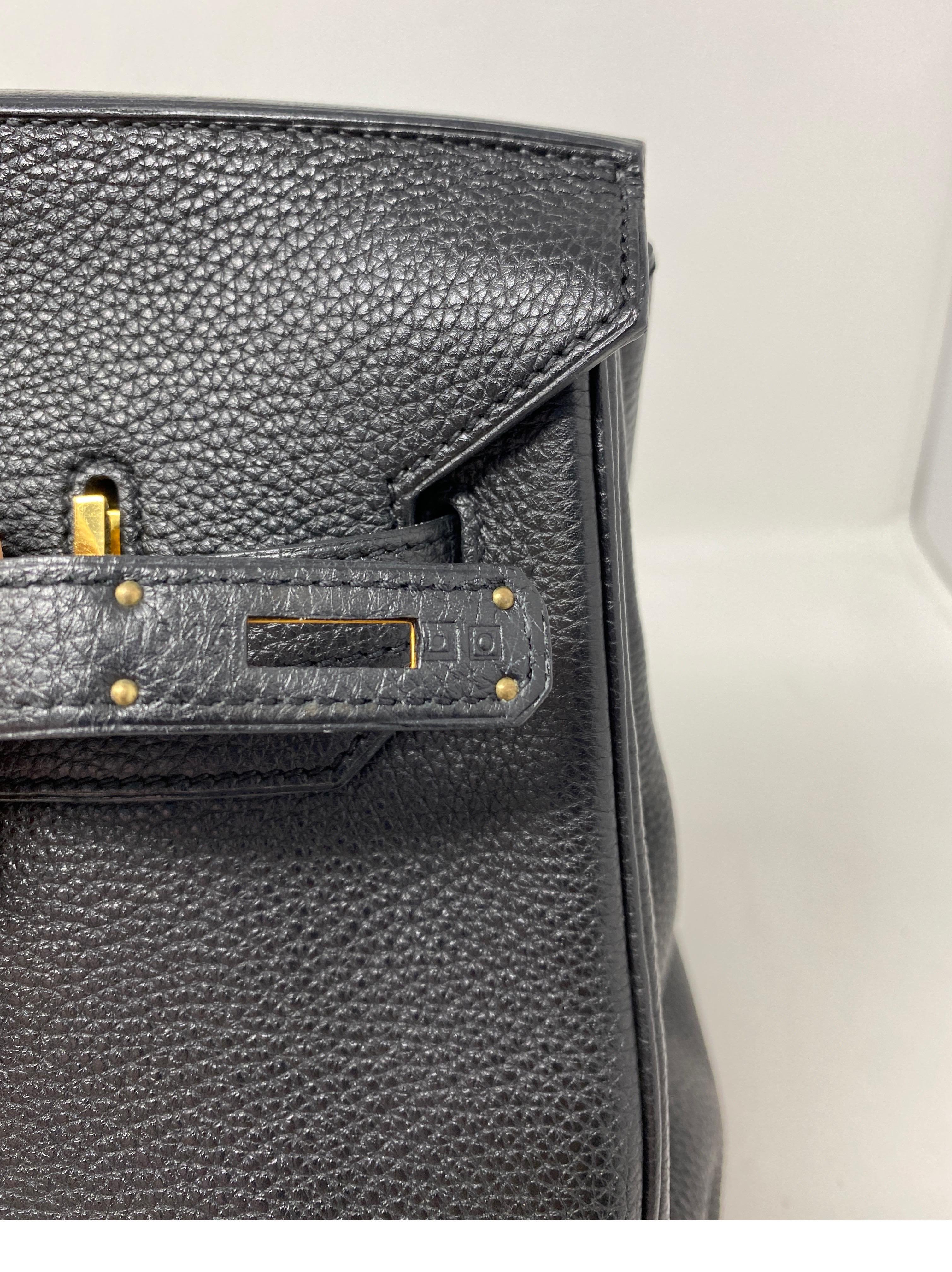 Hermes Birkin Black 35 Gold Hardware Bag 3