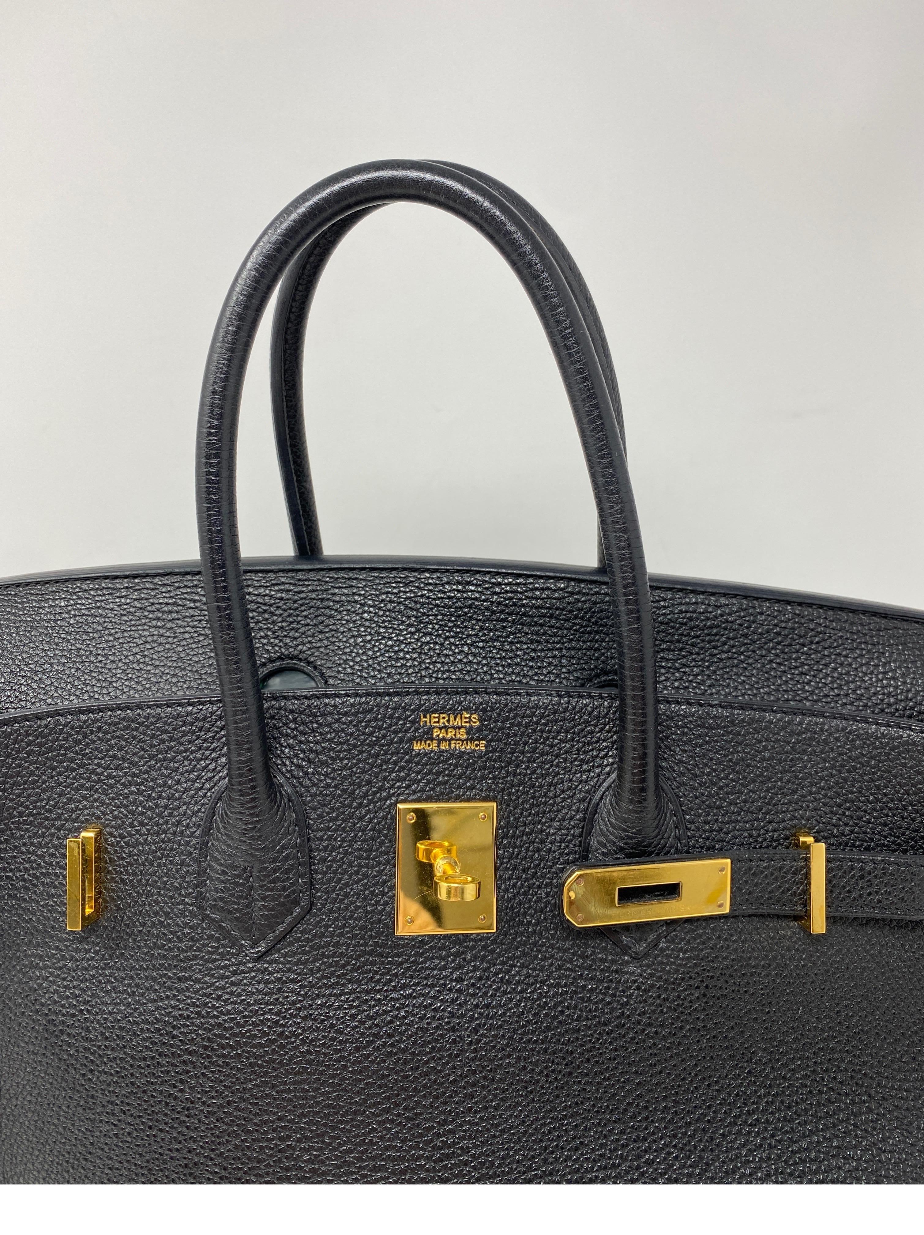 Hermes Birkin Black 35 Gold Hardware Bag 4
