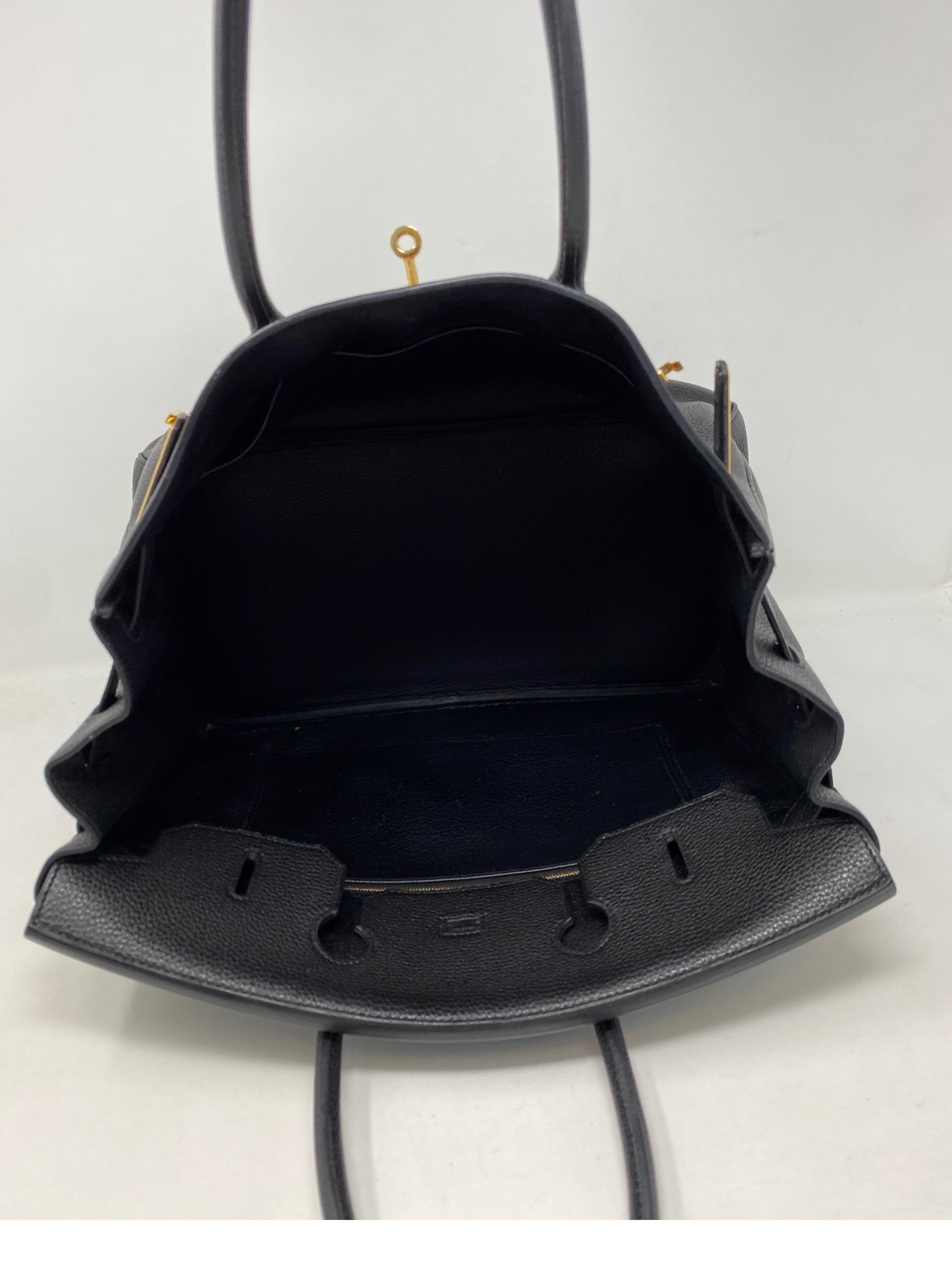 Hermes Birkin Black 35 Gold Hardware Bag 7