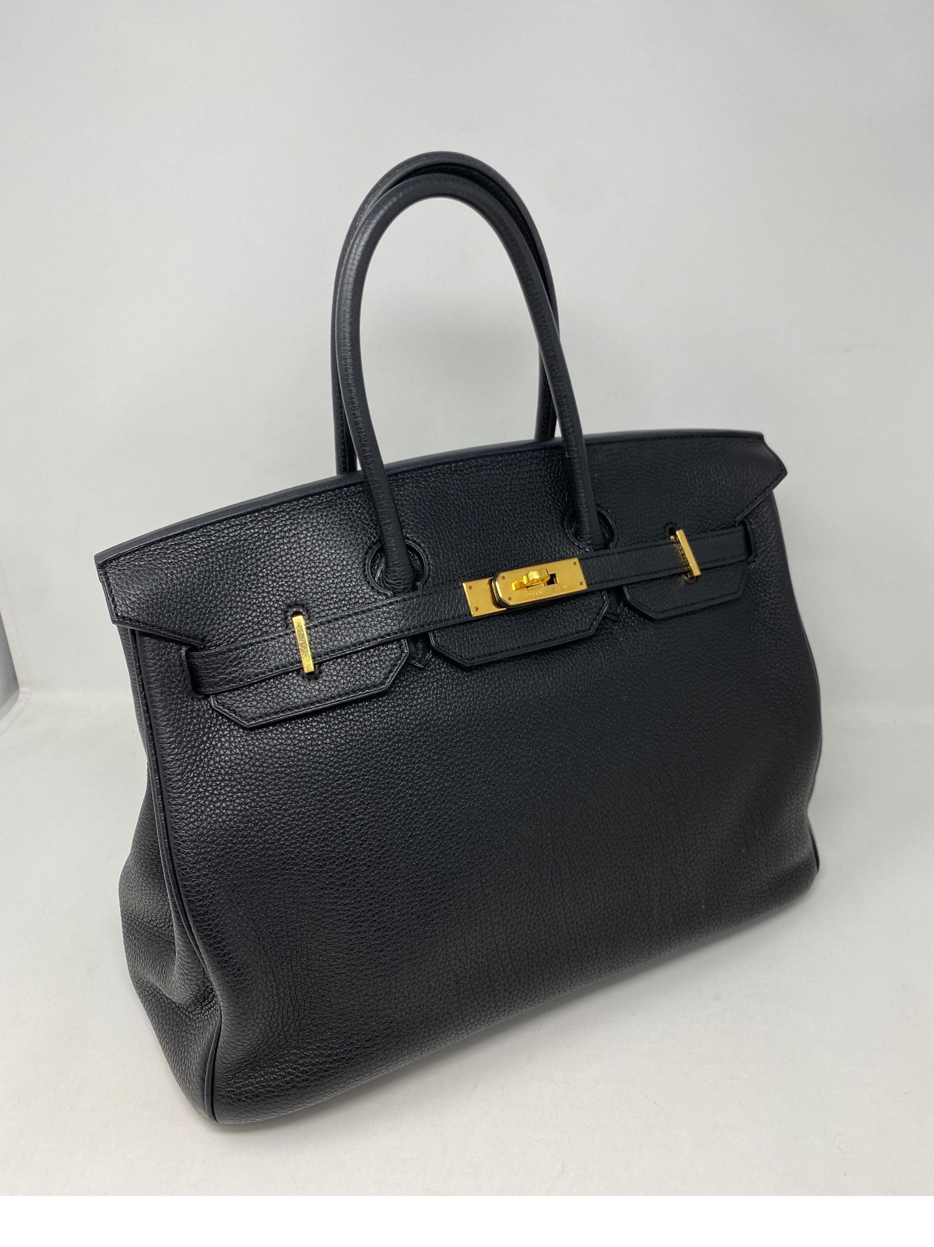 Hermes Black Birkin 35 Bag. Gold hardware. Good condition. Beautiful most wanted black color bag. Just bag only for sale. Does not include the clochette, lock, and keys. Only bag for sale. Will include the dust bag. Guaranteed authentic. 
