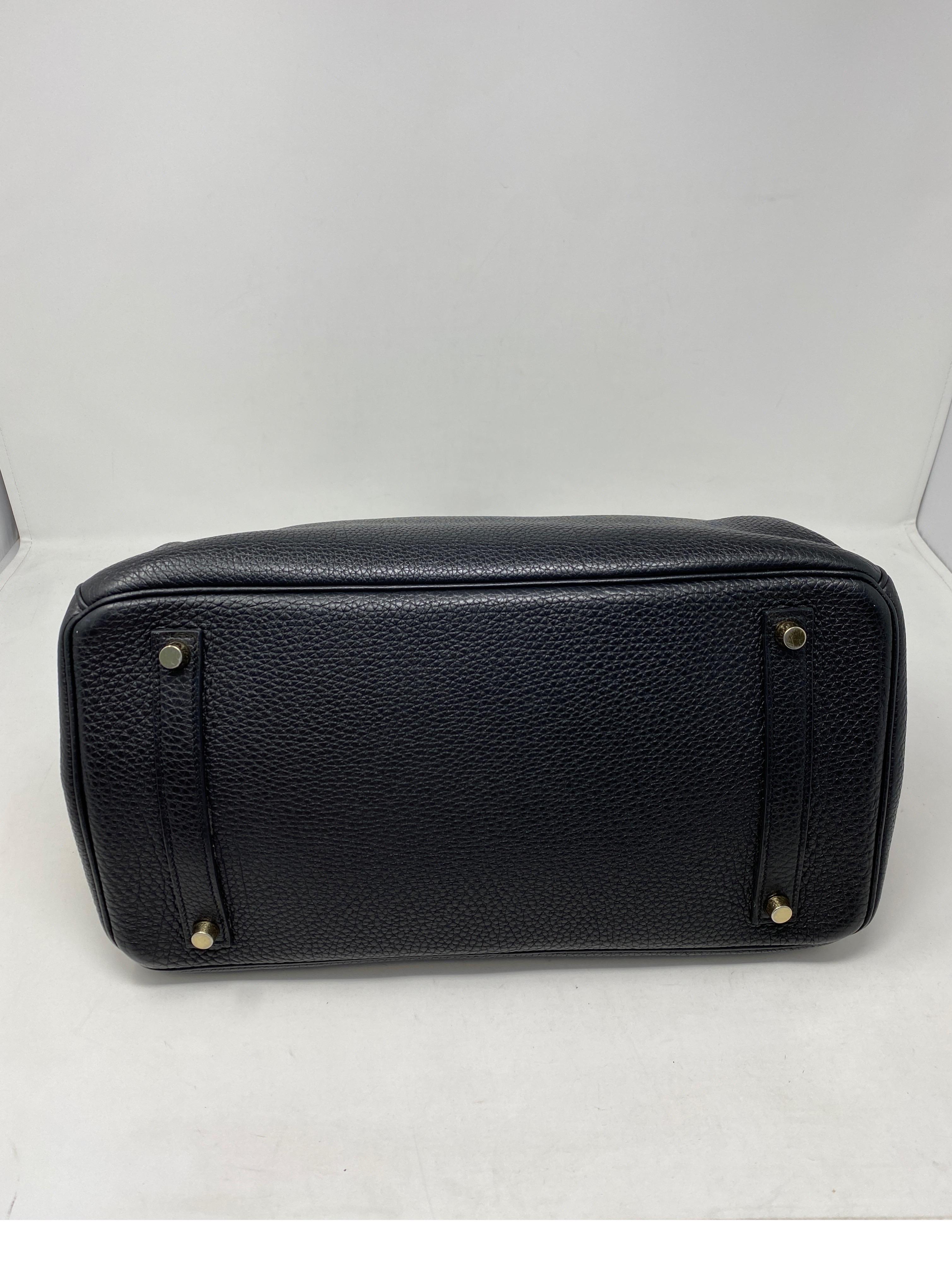 Women's or Men's Hermes Birkin Black 35 Gold Hardware Bag