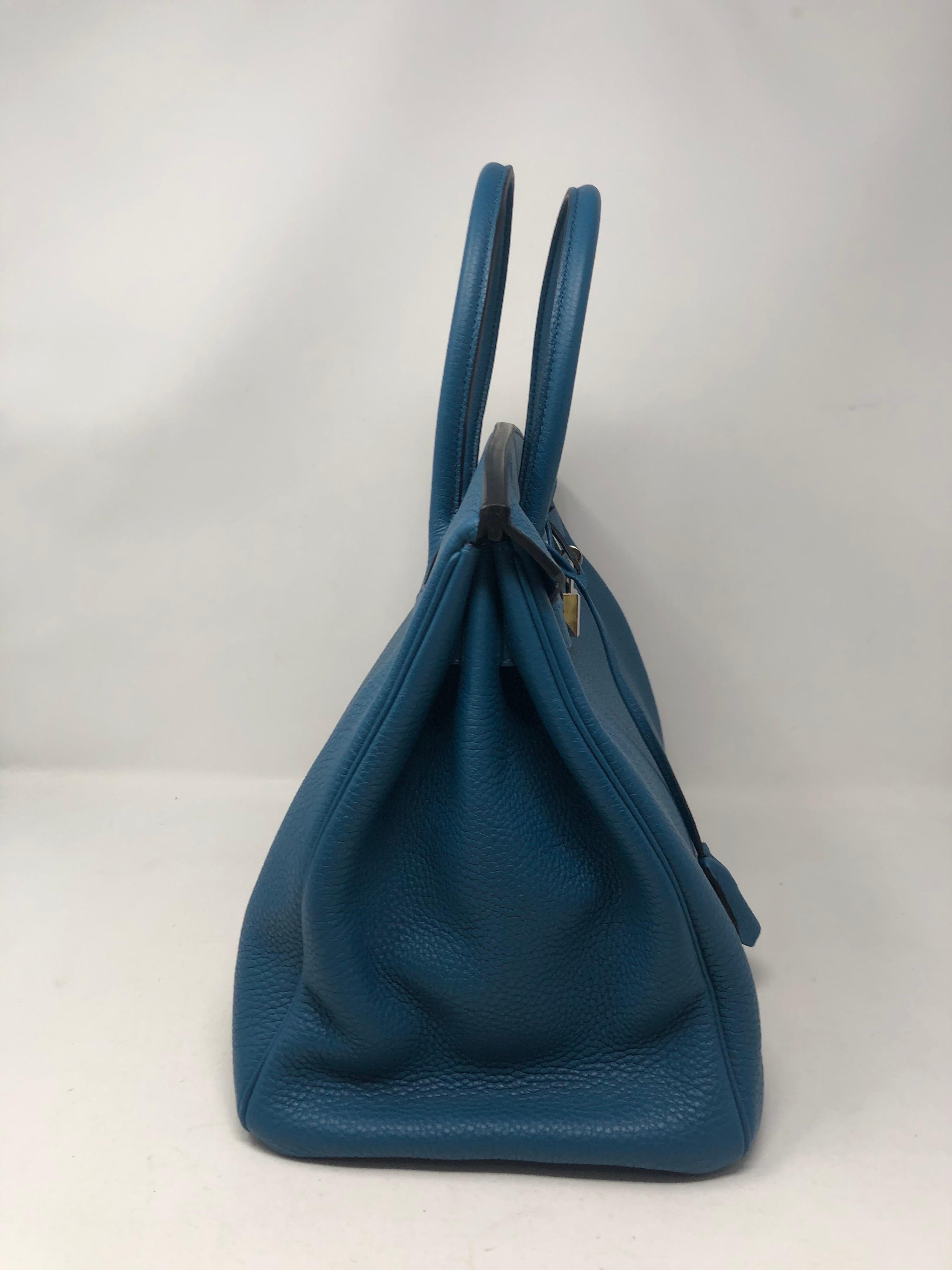 Women's or Men's Hermes Birkin Bleu Cobalt 35 Bag
