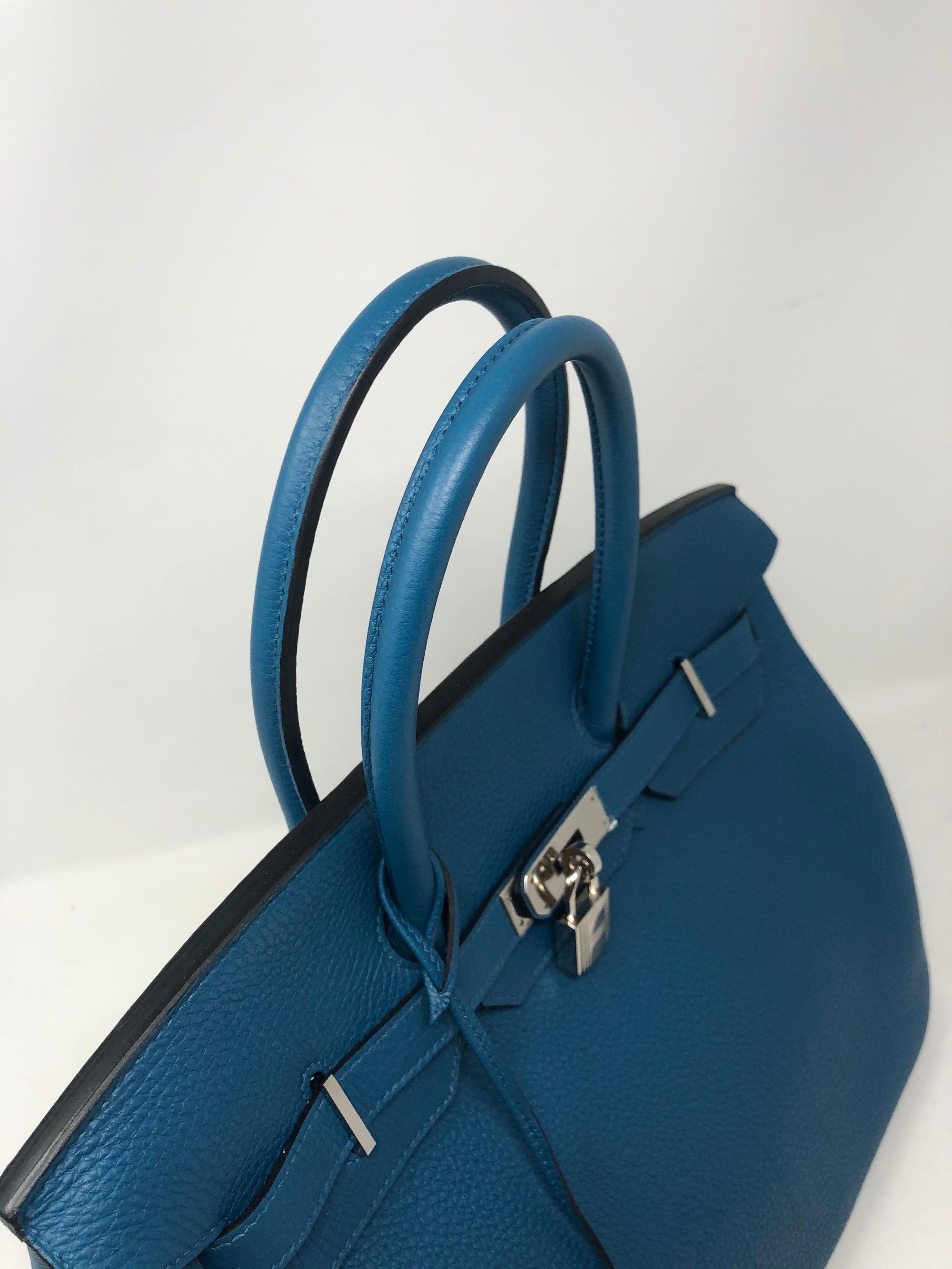 Hermes Birkin Bleu Cobalt 35 Bag 4