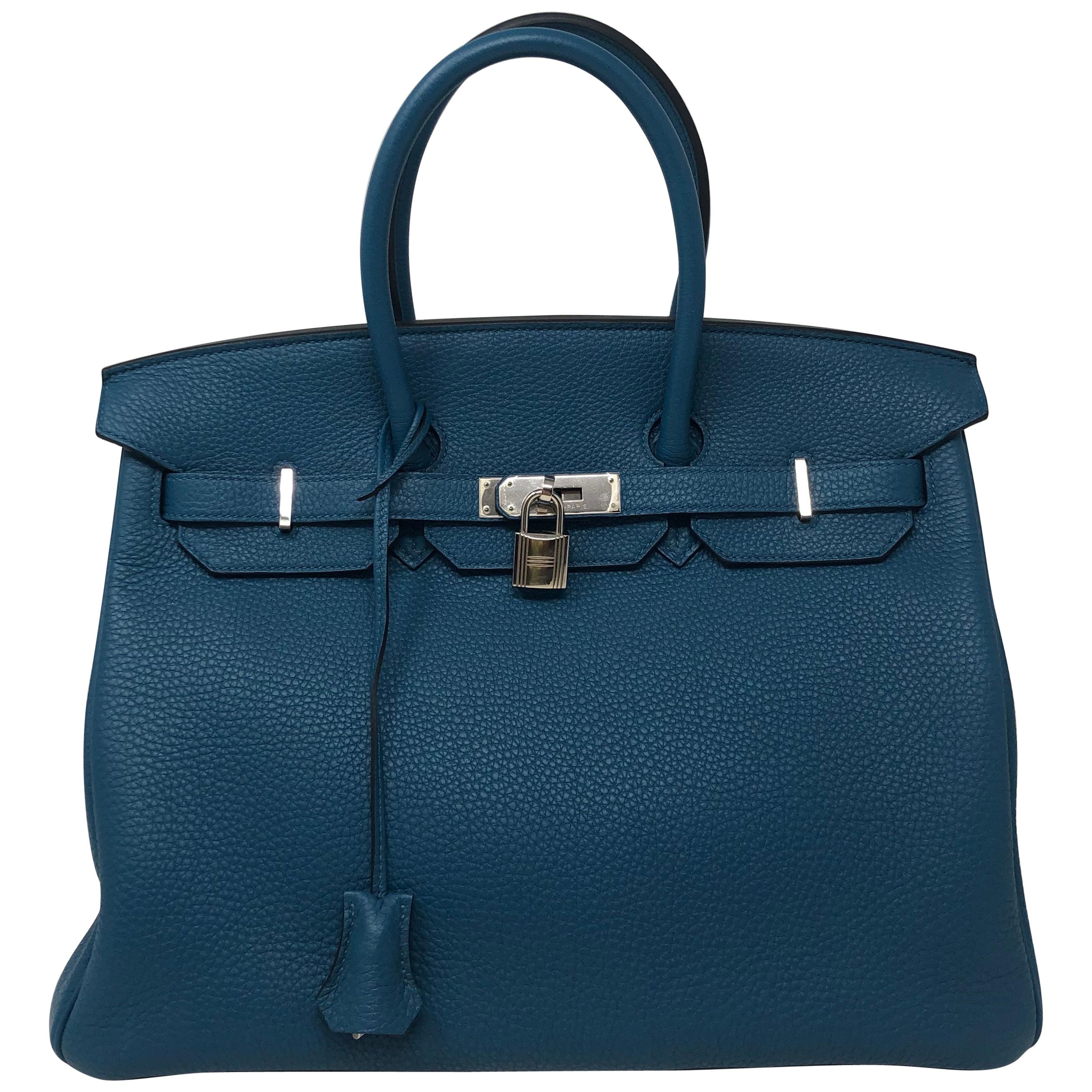 Hermes Birkin Bleu Cobalt 35 Bag