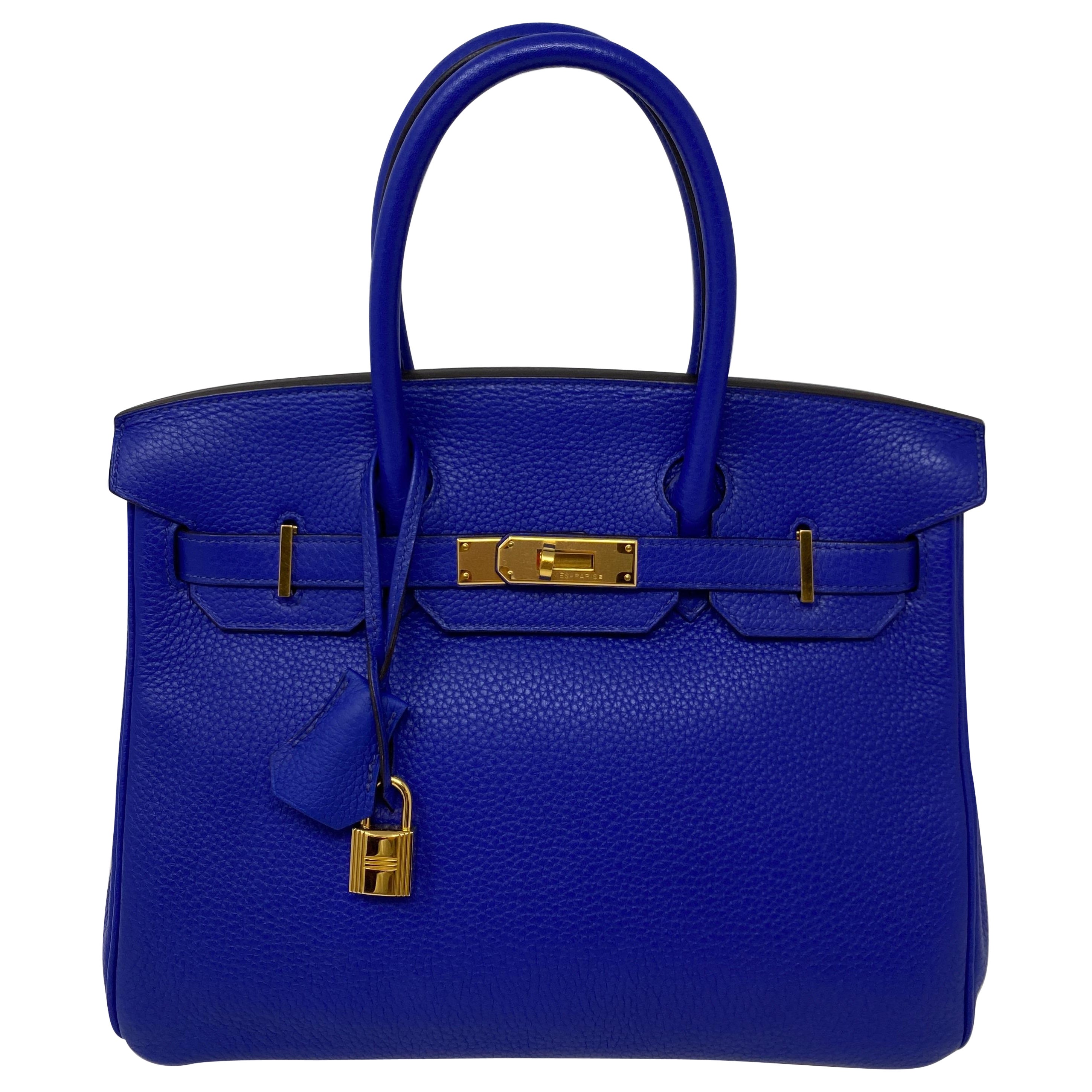 Hermes Birkin Bleu Electrique 30 Bag