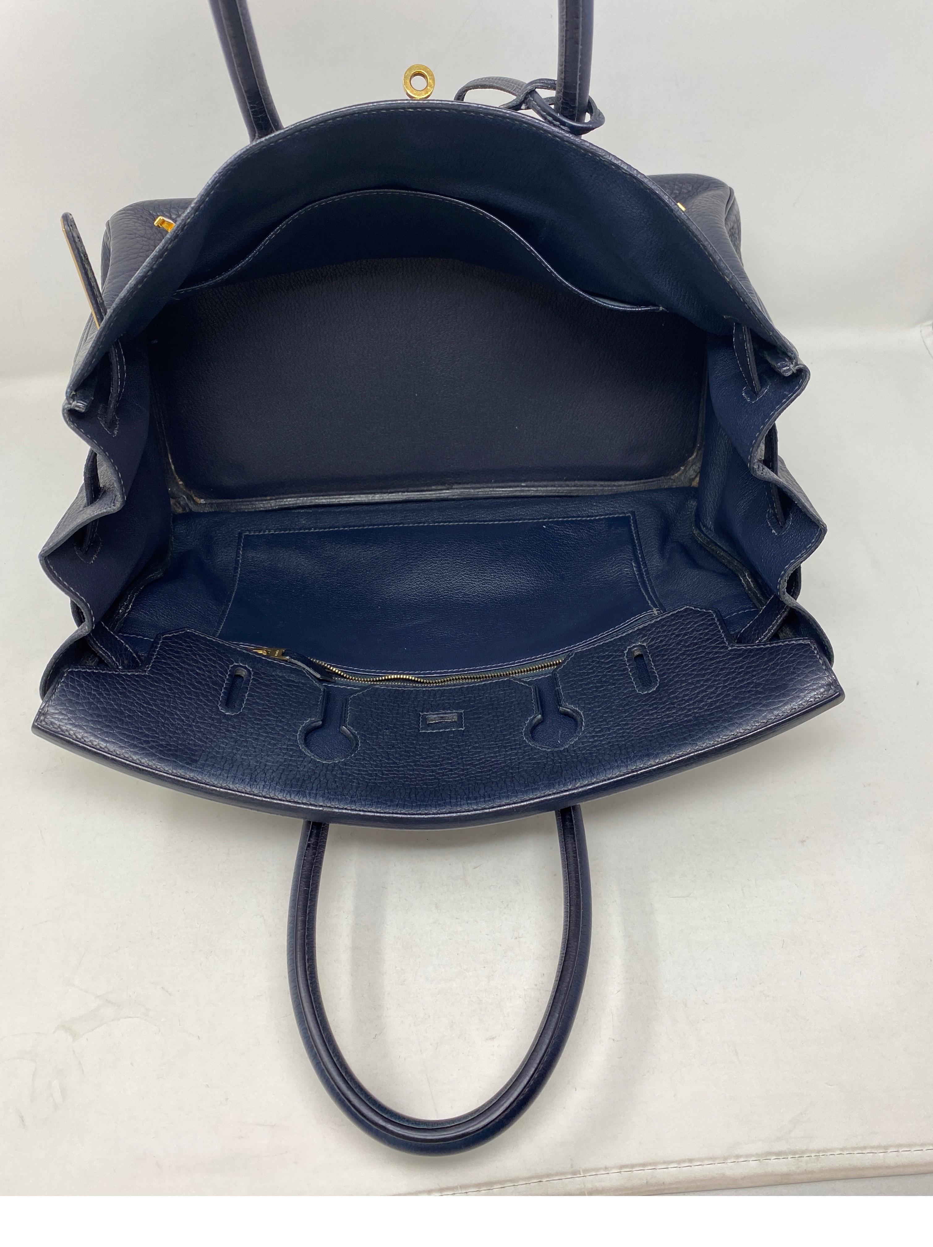 Hermes Birkin Bleu Nuit 35 Bag 5