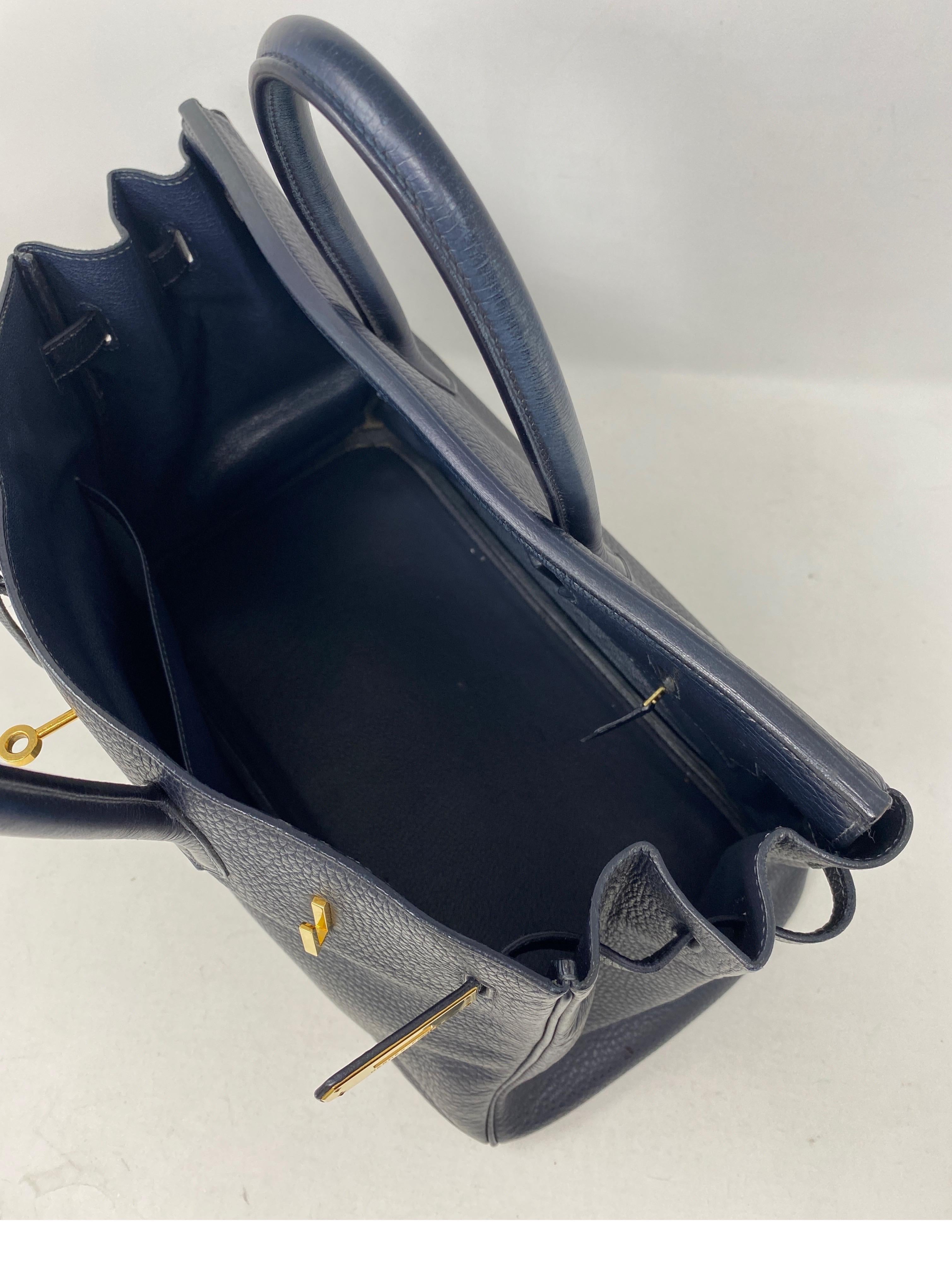 Hermes Birkin Bleu Nuit 35 Bag 6