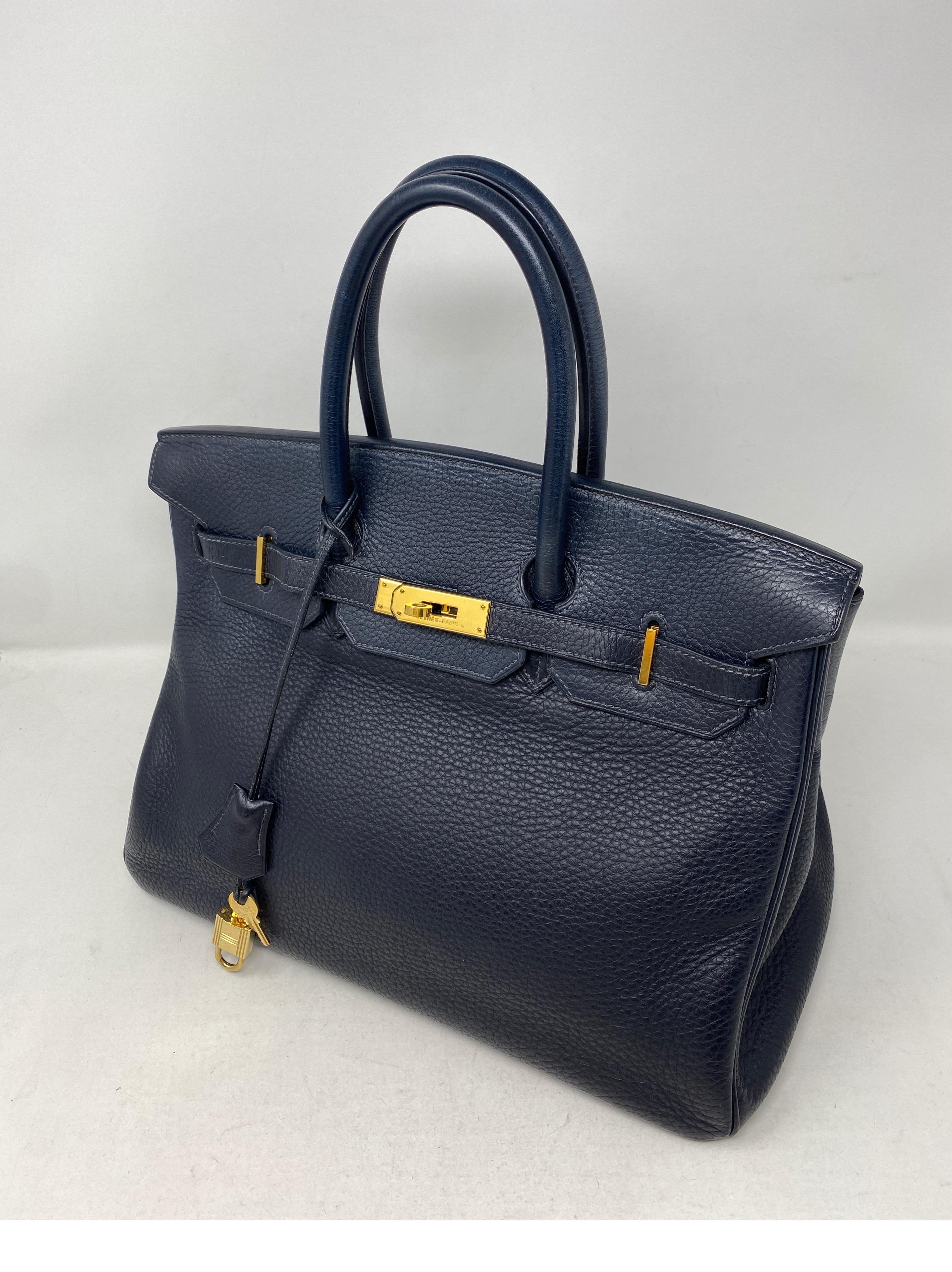 Hermes Birkin Bleu Nuit 35 Bag 8