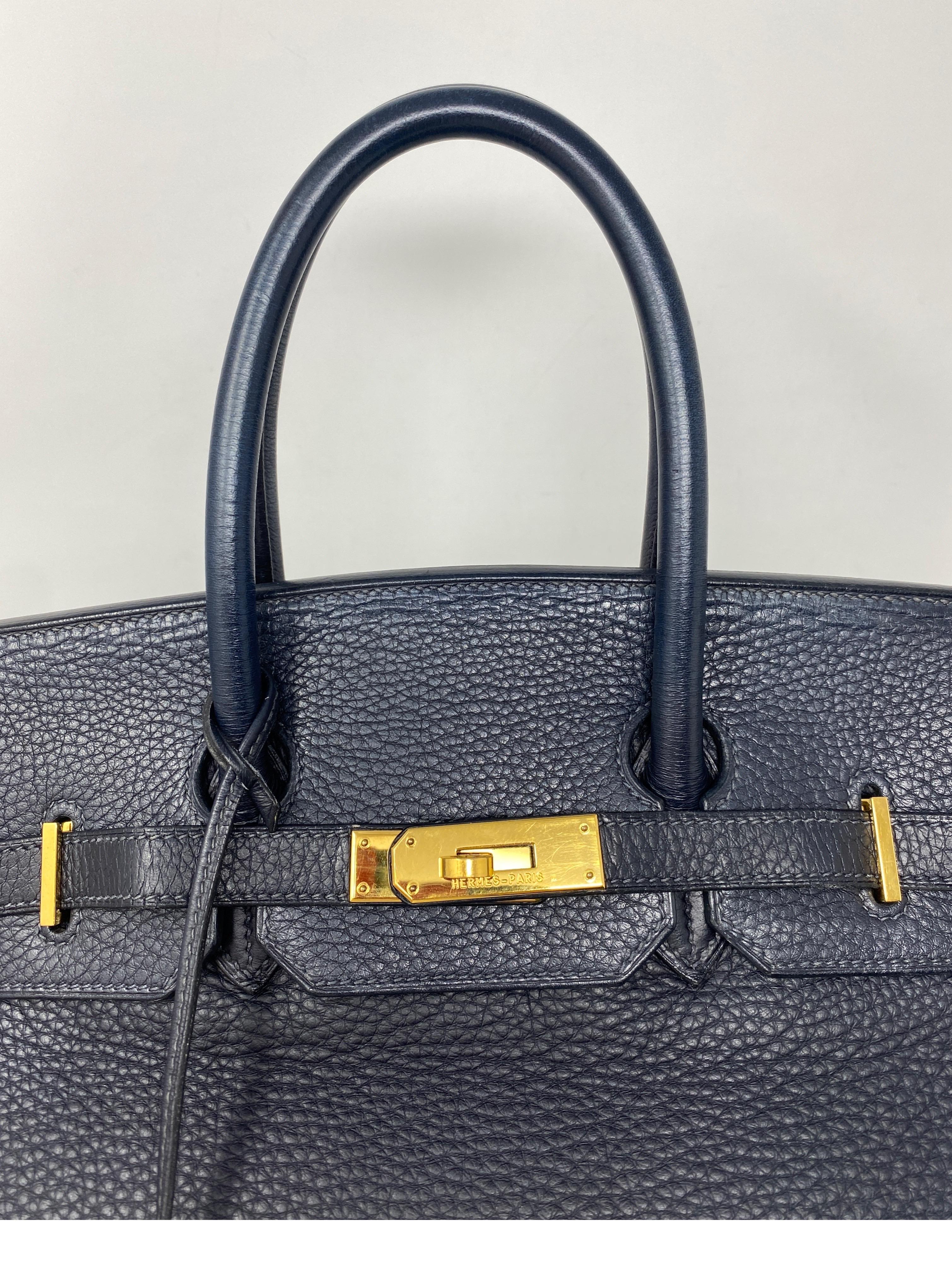 Hermes Birkin Bleu Nuit 35 Bag 9