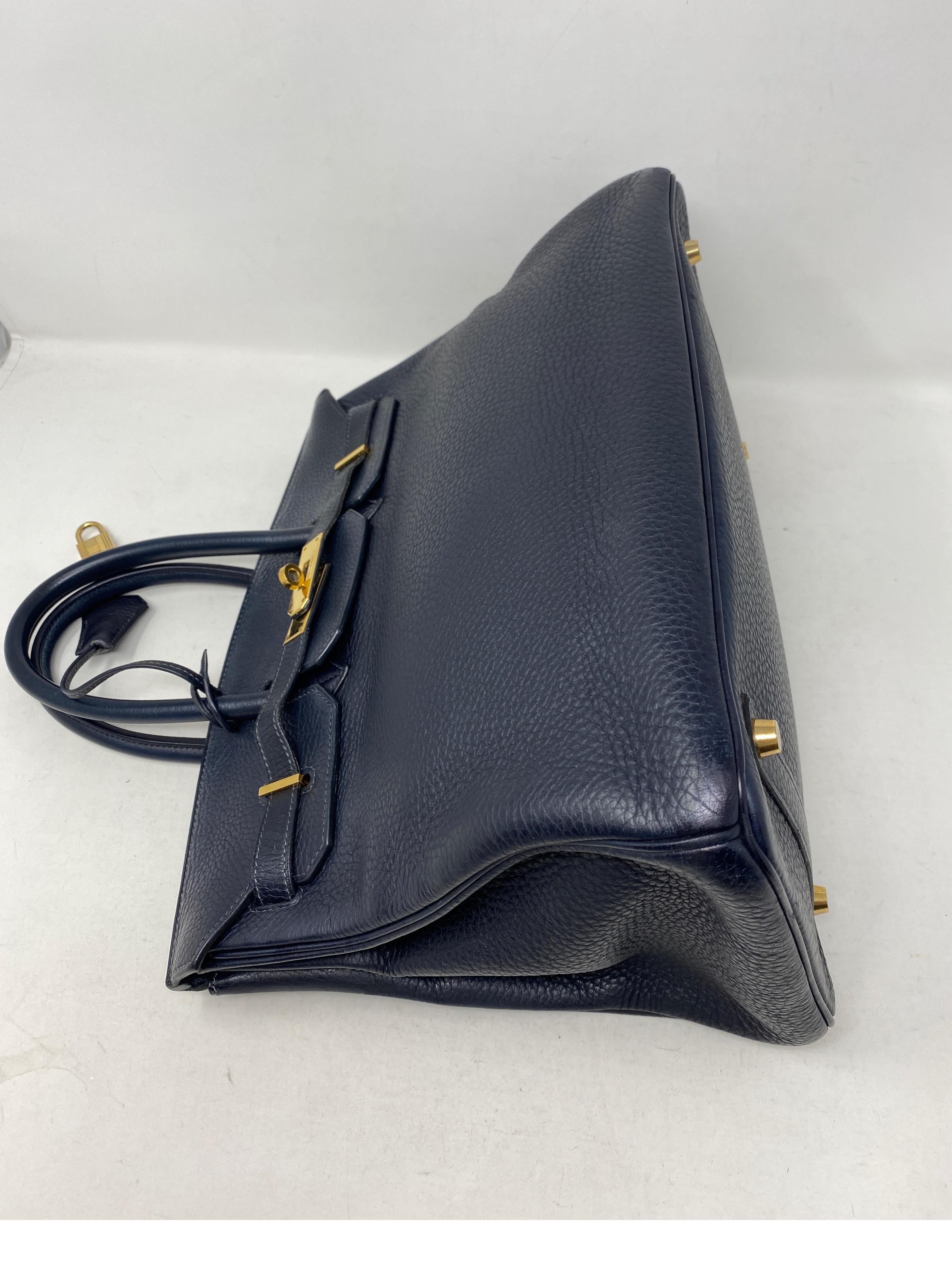 Hermes Birkin Bleu Nuit 35 Bag 11