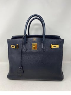 Hermes Birkin Bleu Nuit 35 Bag