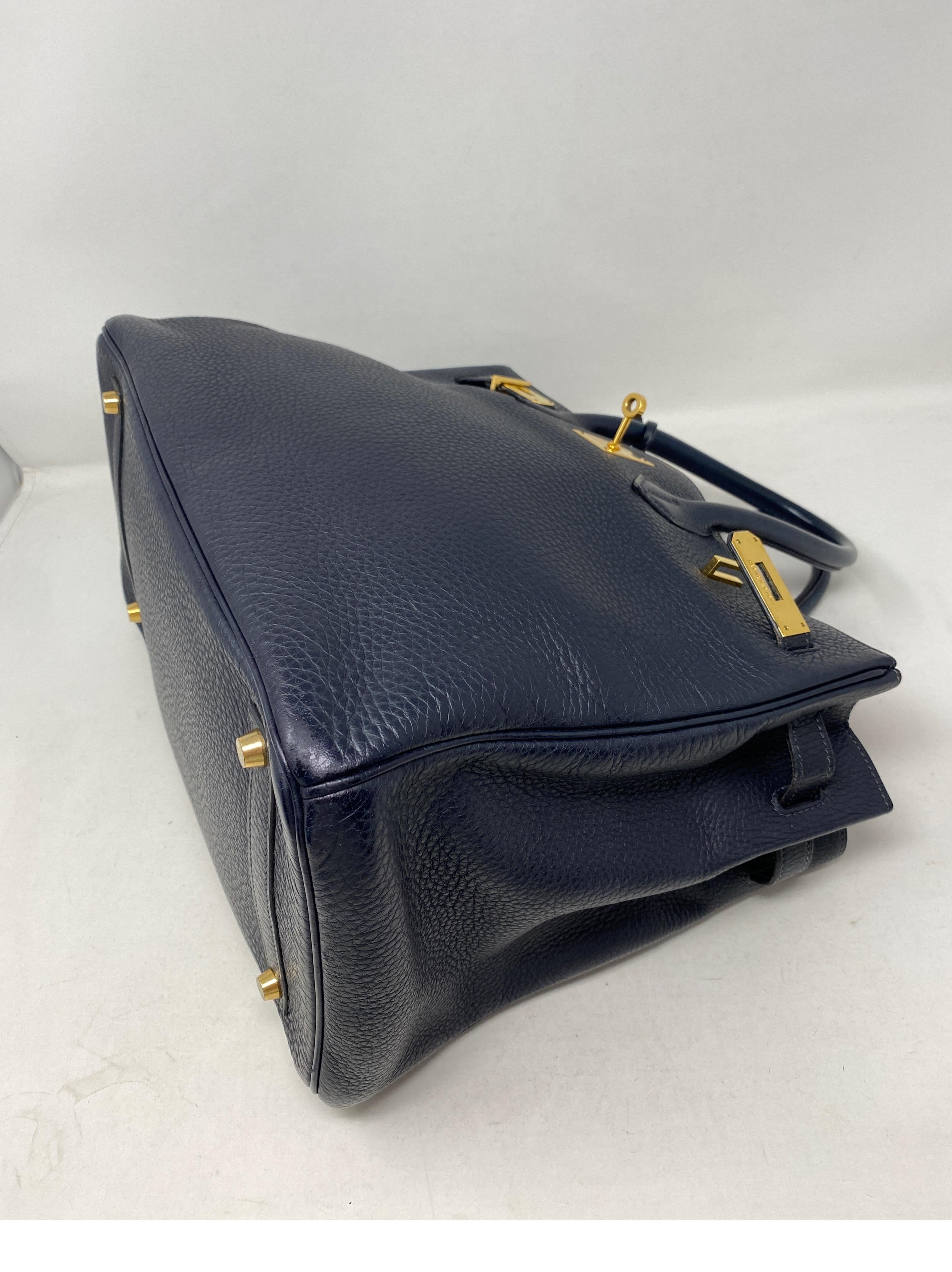 Hermes Birkin Bleu Nuit 35 Bag 4