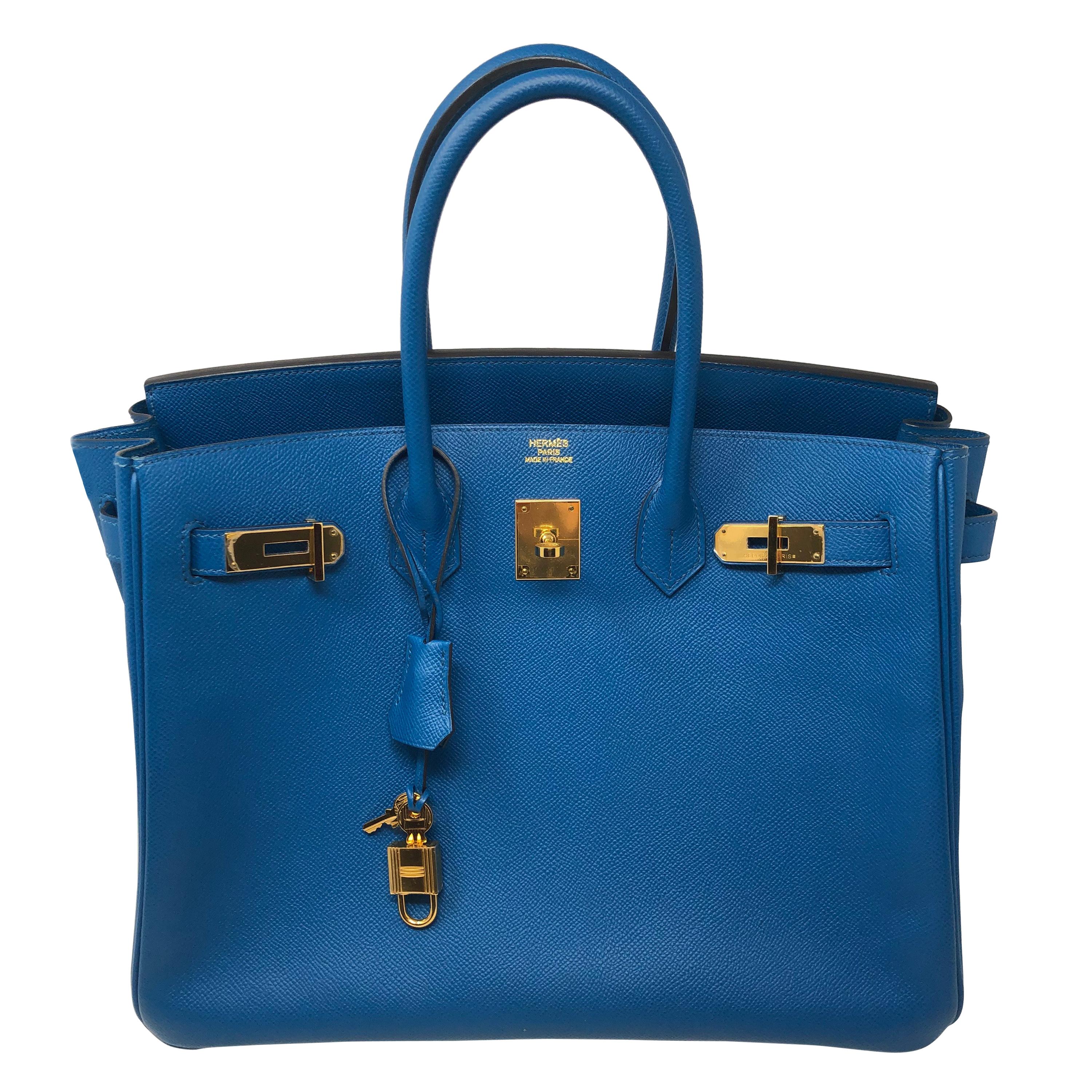 Hermes Birkin Blue Izmir 35 Bag