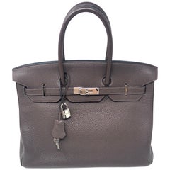 Hermes Birkin Brown 30 Palladium Hardware