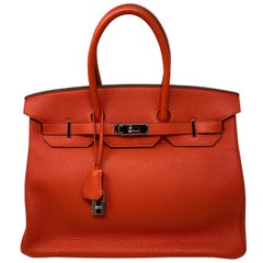 Hermes Birkin Capucine 35 Bag 