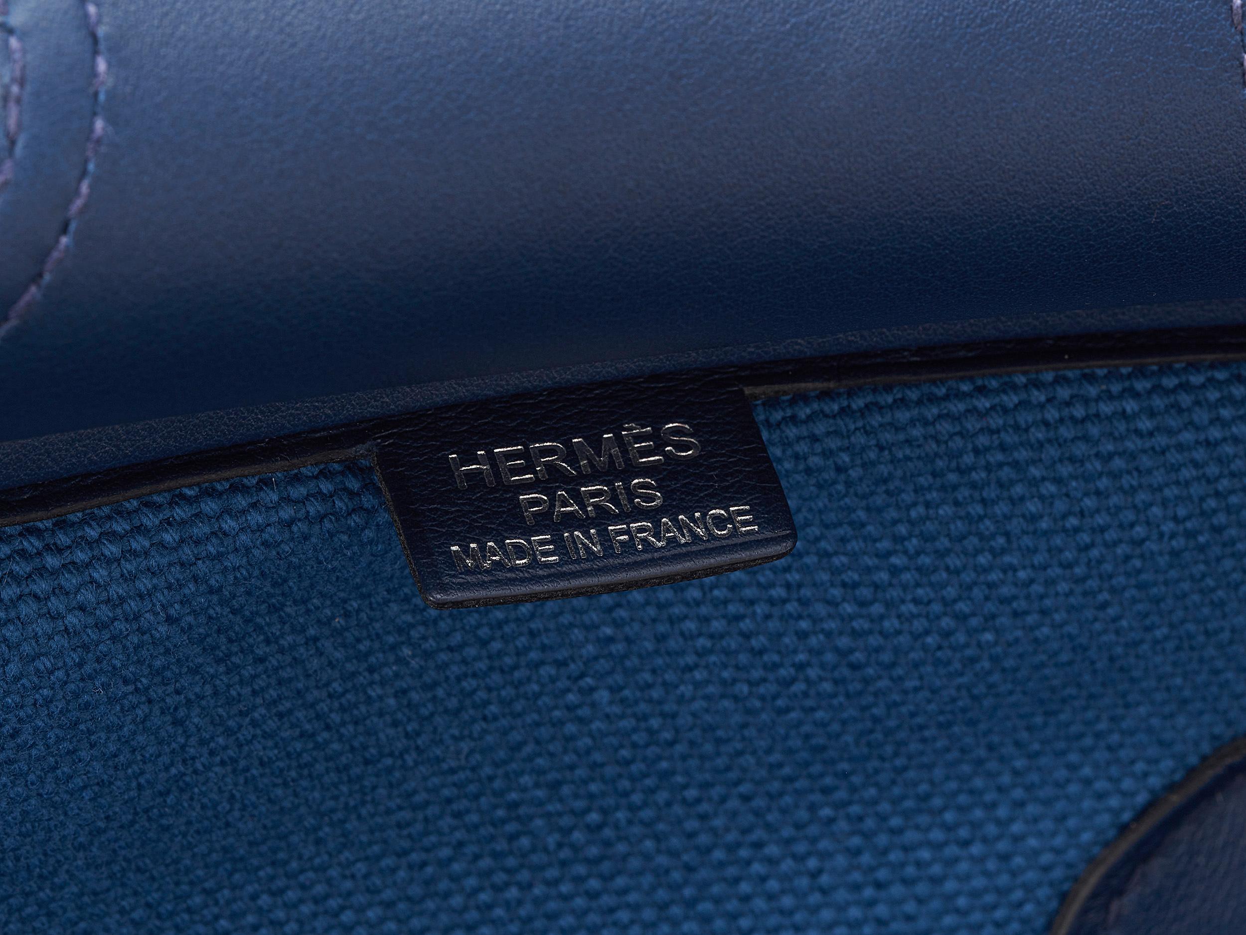 Hermès Birkin Cargo 35 Bleu Marine Segeltuch Swift Palladium Hardware im Angebot 1