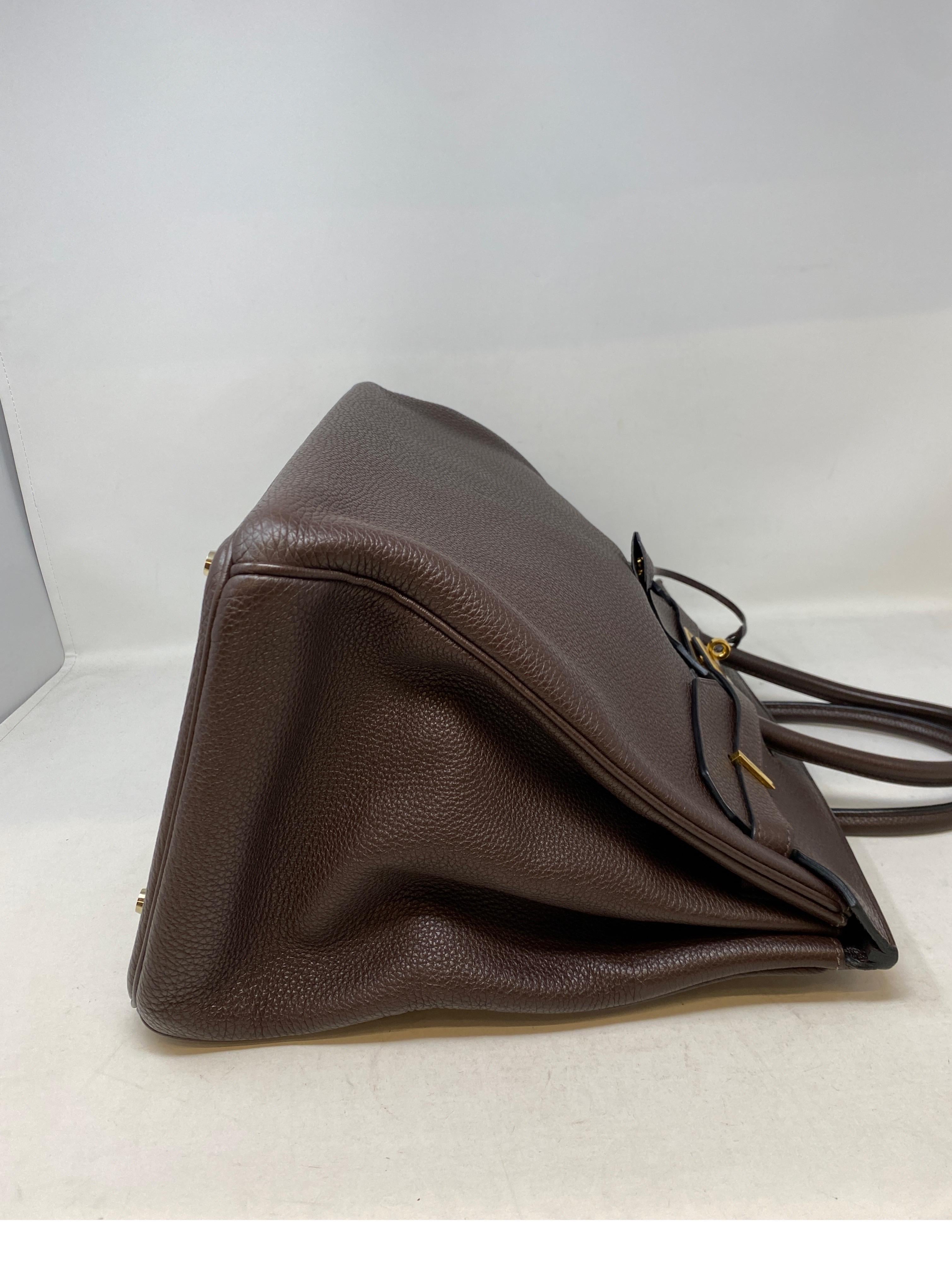 Hermes Birkin Chocolate 40 Bag 4