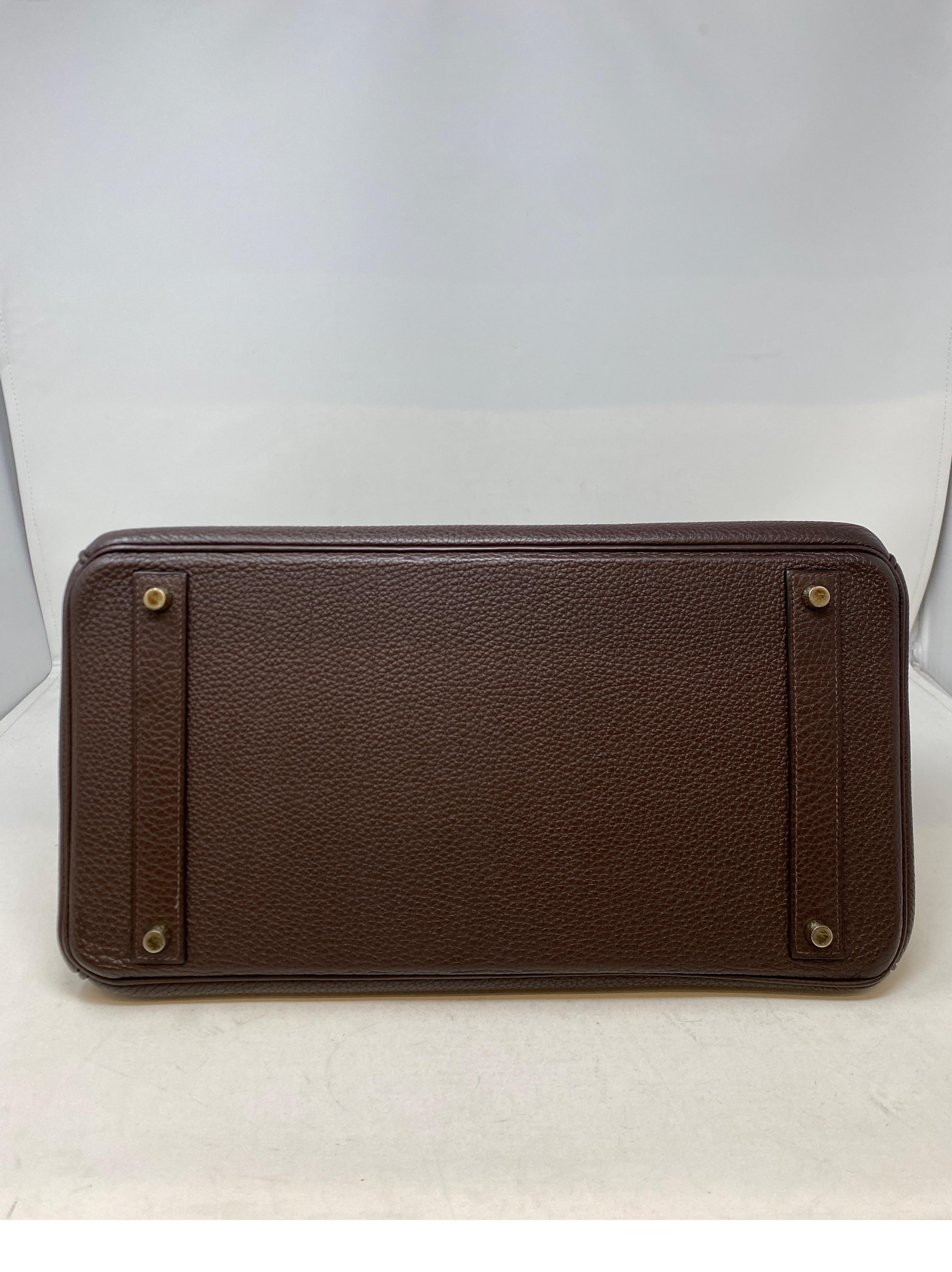 Hermes Birkin Chocolate 40 Bag 5