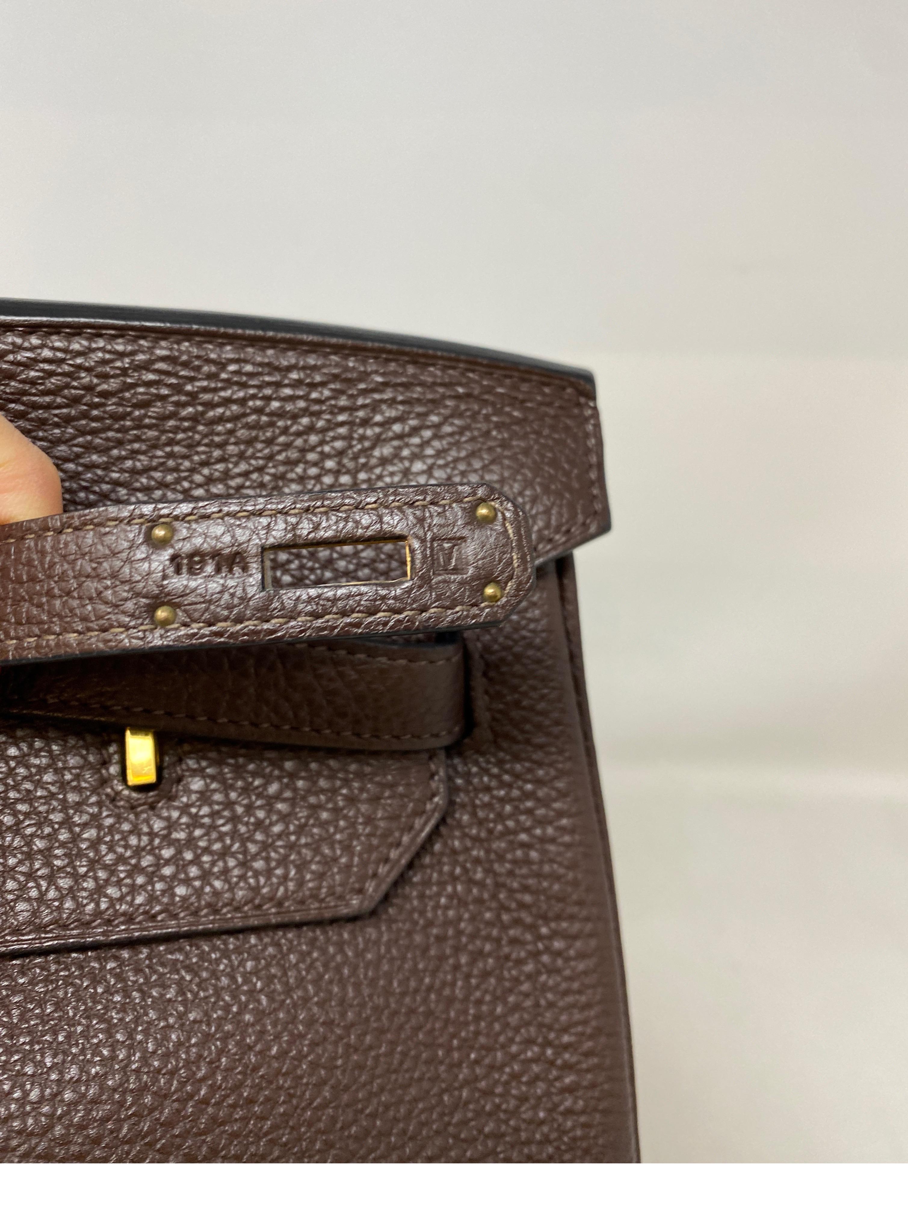 Hermes Birkin Chocolate 40 Bag 8