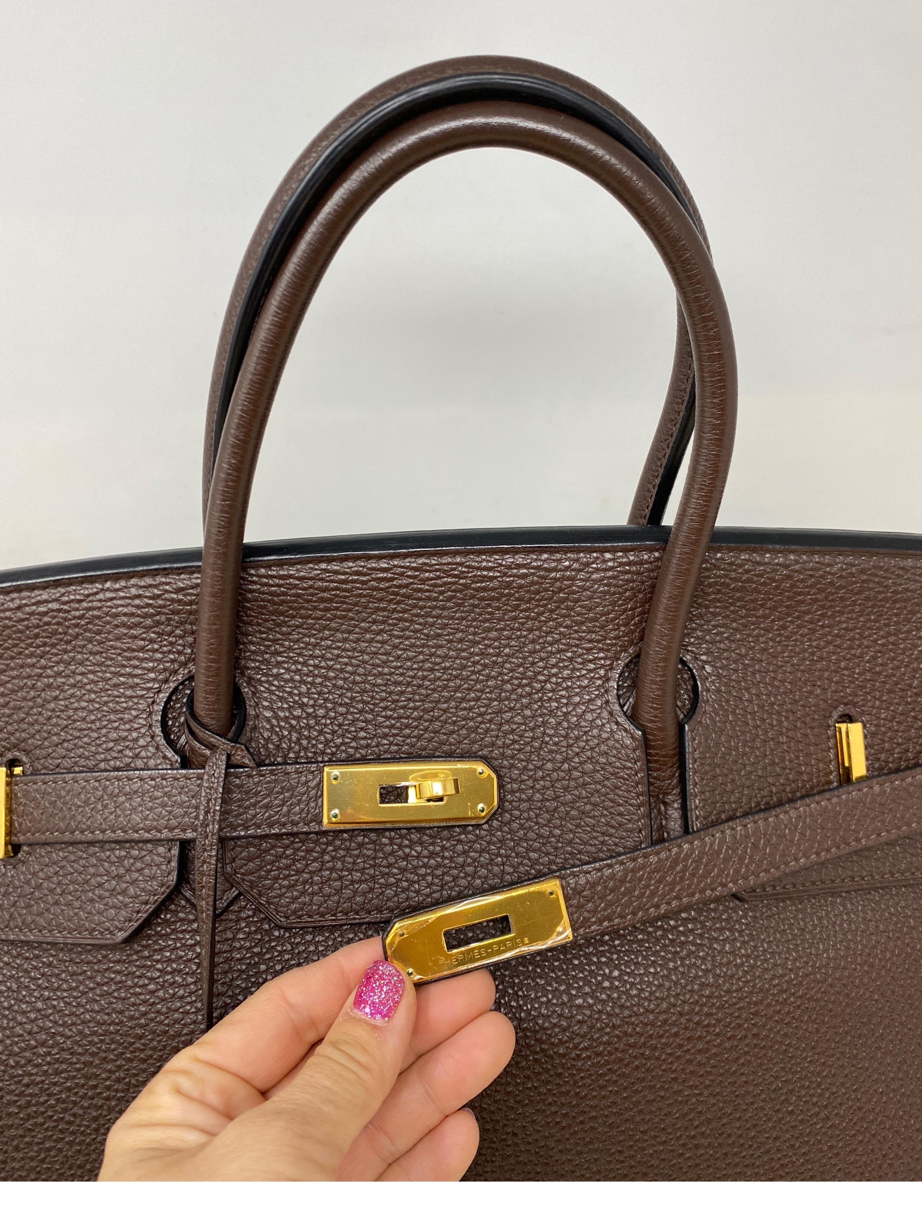 Hermes Birkin Chocolate 40 Bag 9