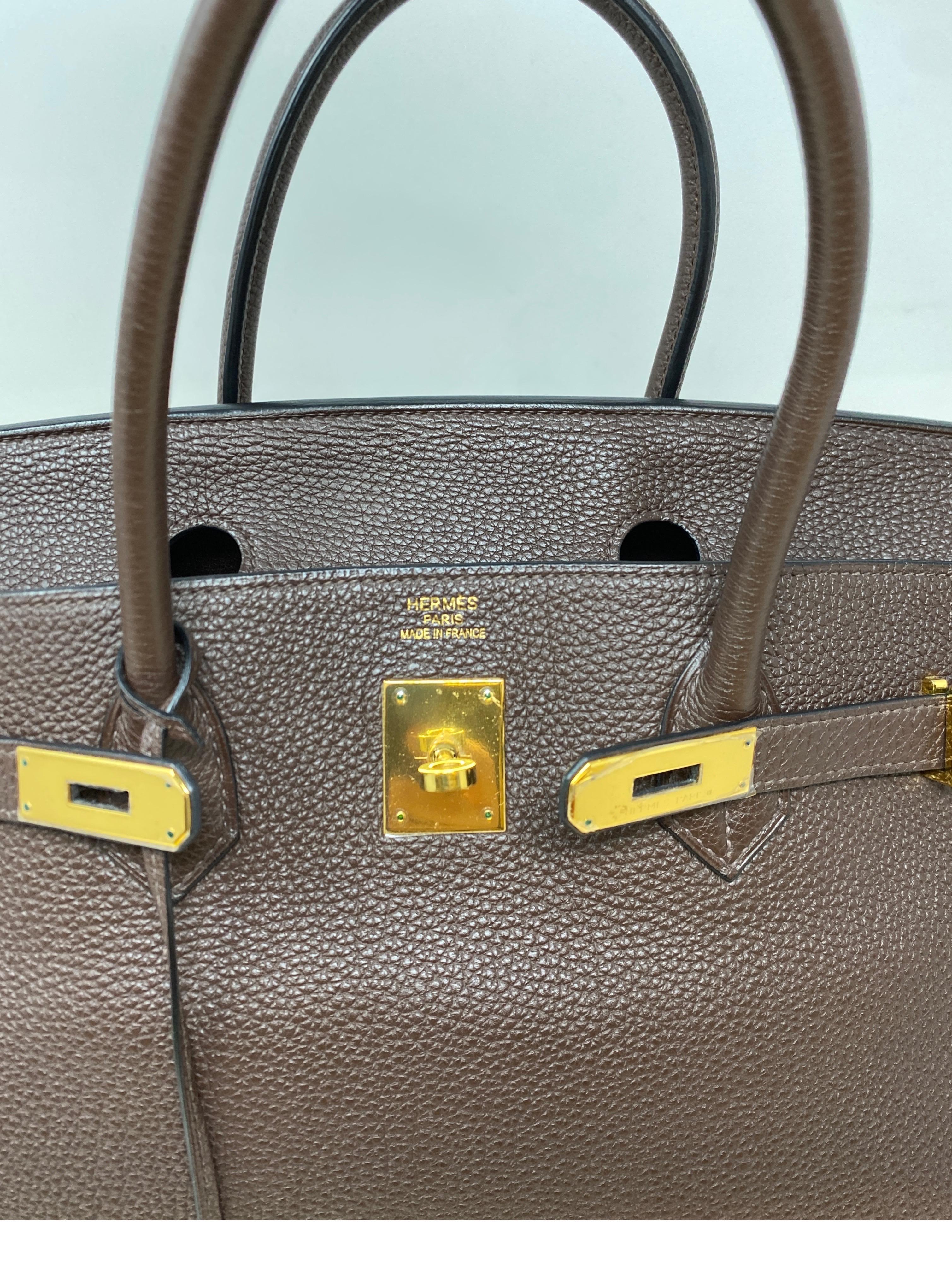 Hermes Birkin Chocolate 40 Bag 10