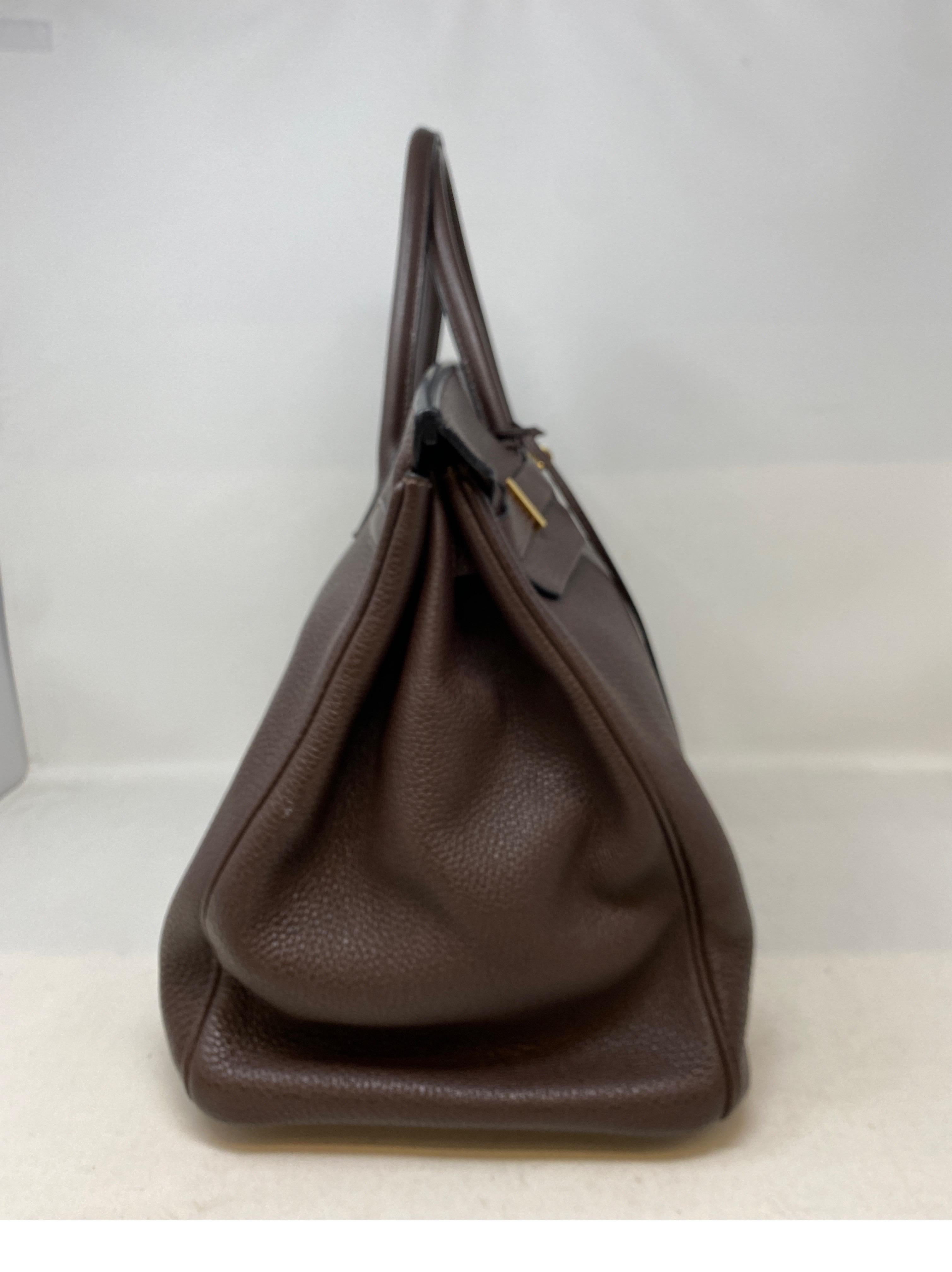 Hermes Birkin Chocolate 40 Bag In Good Condition In Athens, GA