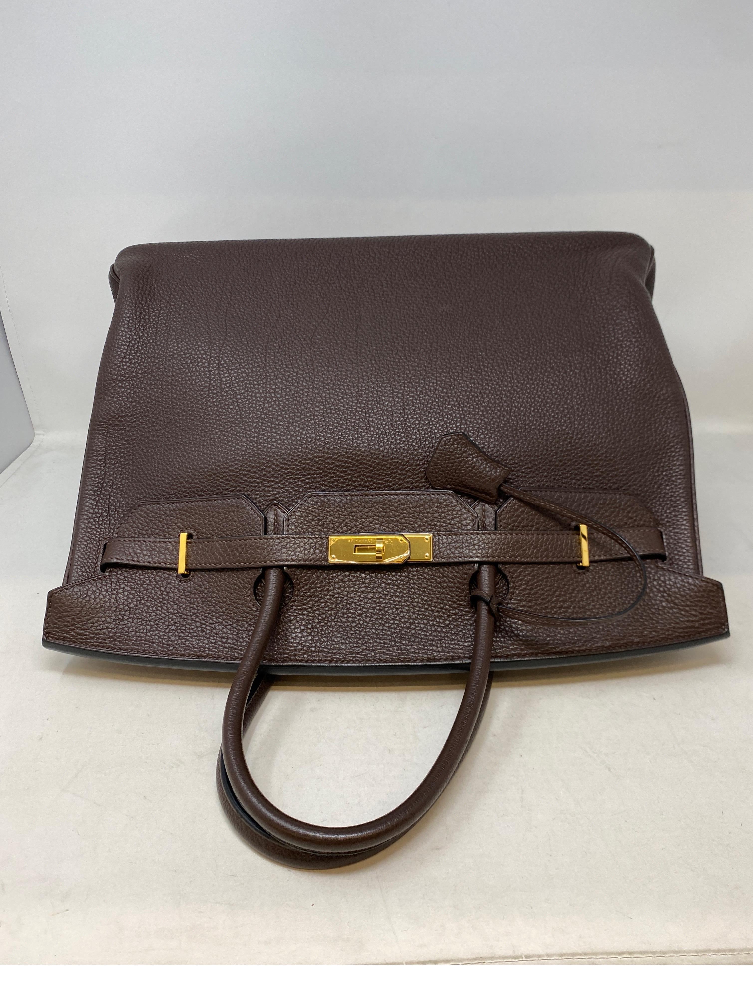 Hermes Birkin Chocolate 40 Bag 2
