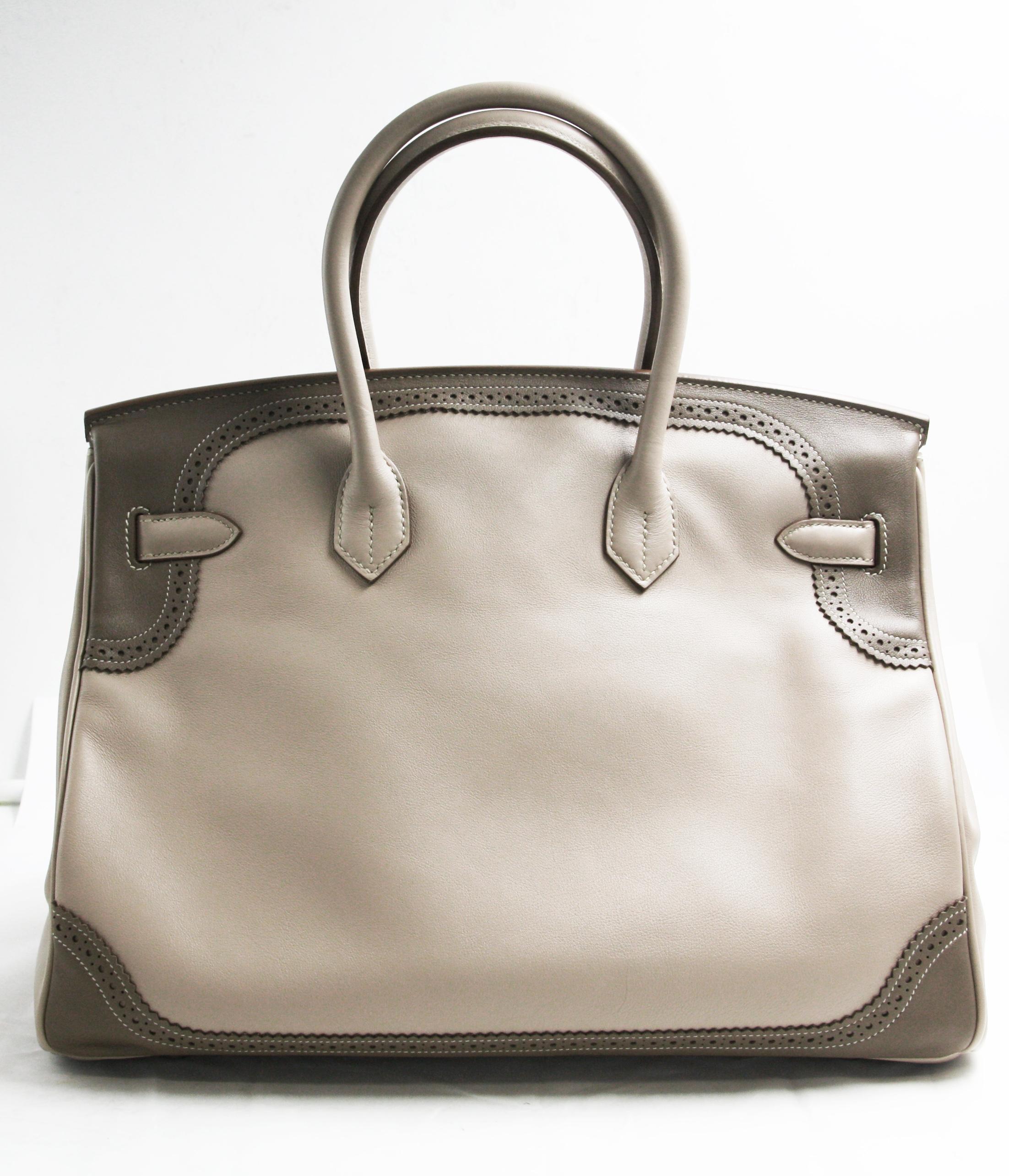 Beige Hermès Birkin Cowhide Leather Shoulder Tote For Sale