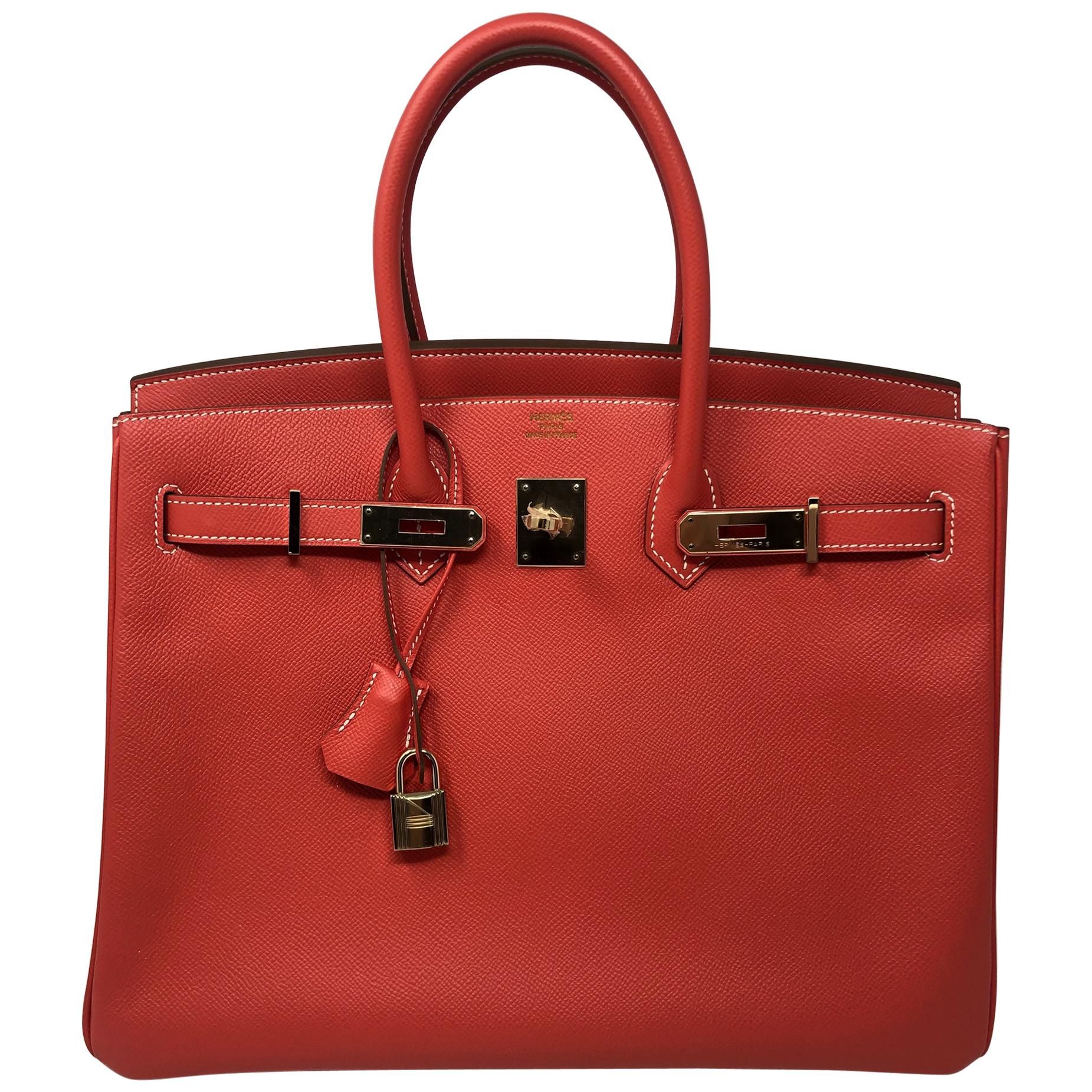 Hermès Birkin Epsom Leather Candy Rose Jaipur 35