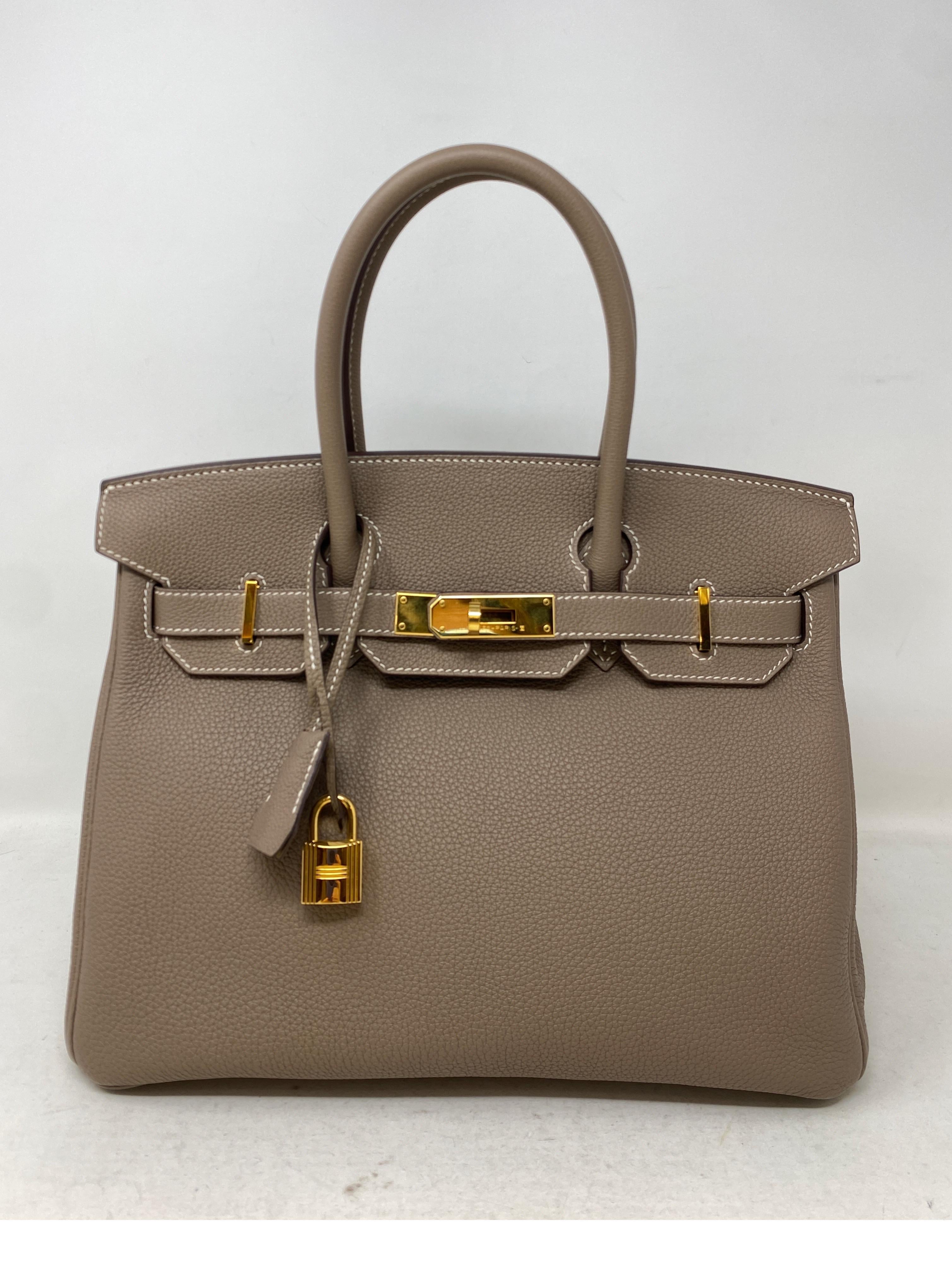 Hermes Birkin Etoupe 30 Bag 9