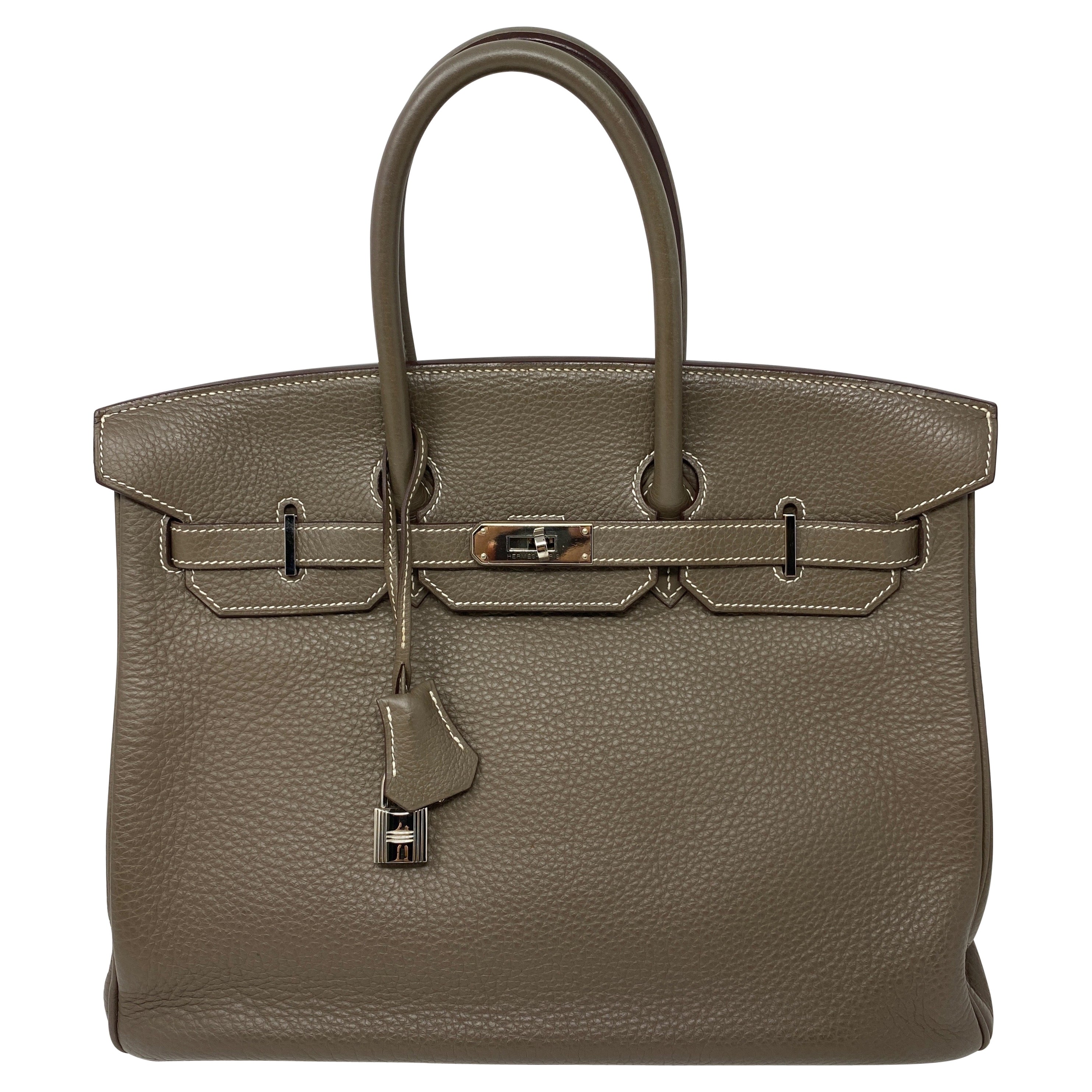 Hermes Birkin Etoupe 35 Bag