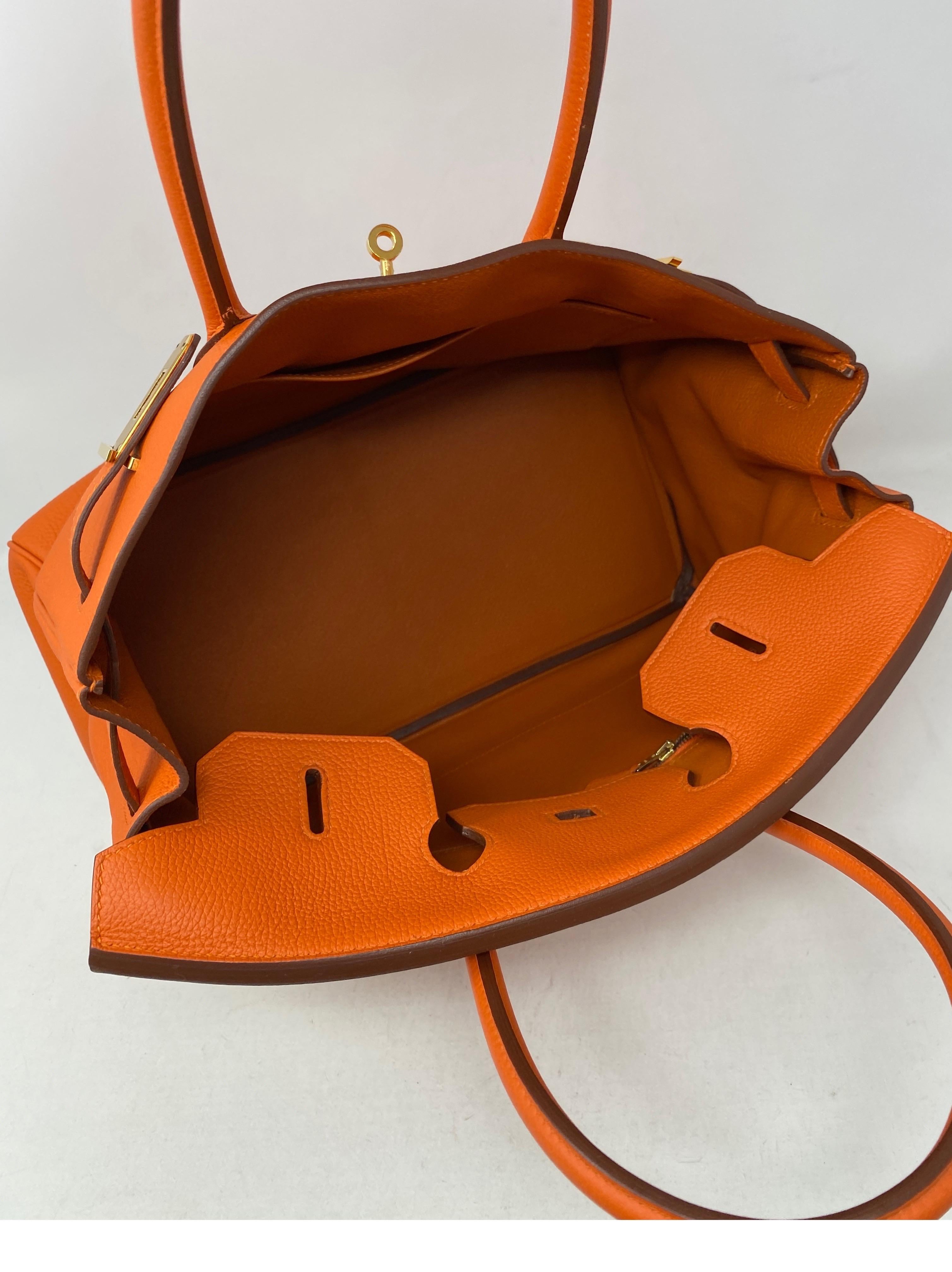 Hermes Birkin Feu Orange 35 Bag 3