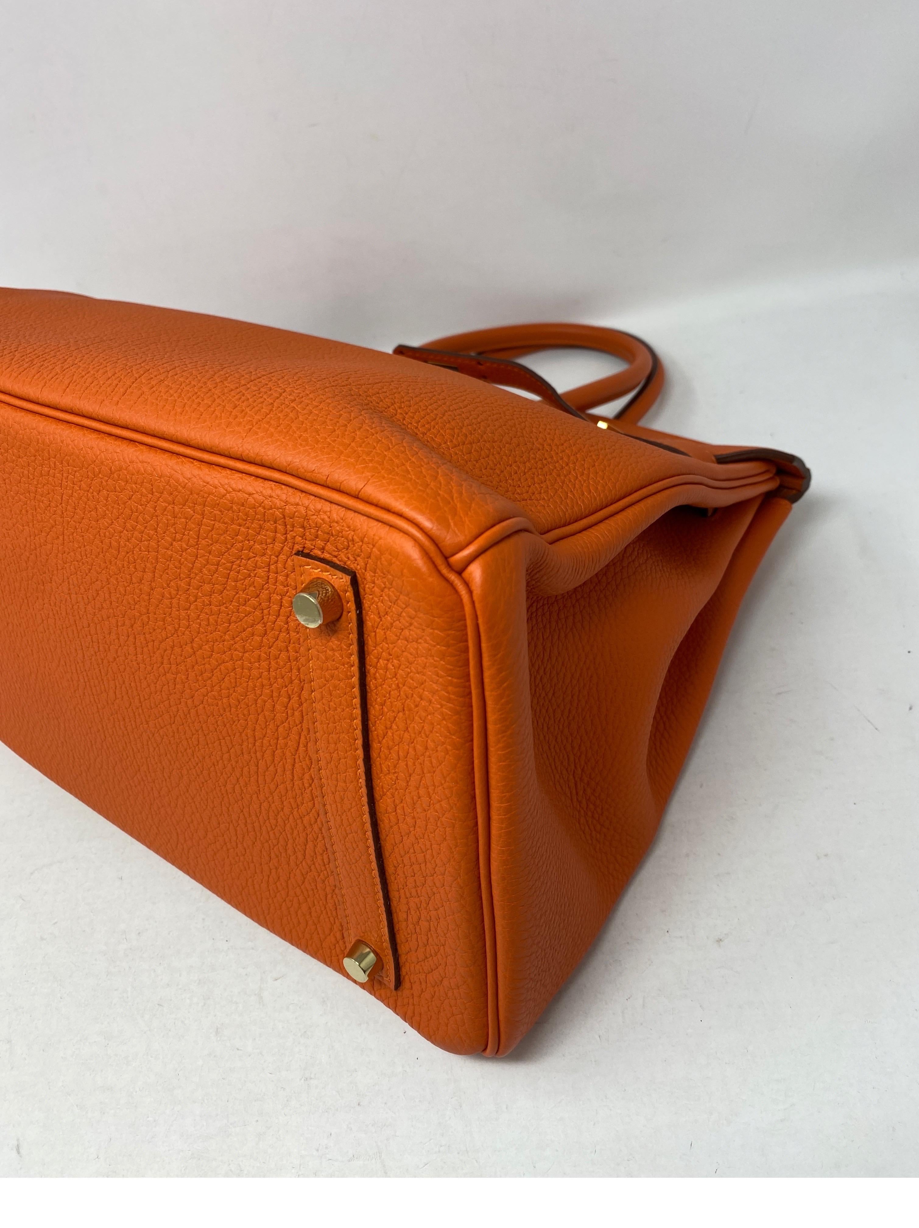 Hermes Birkin Feu Orange 35 Bag 1
