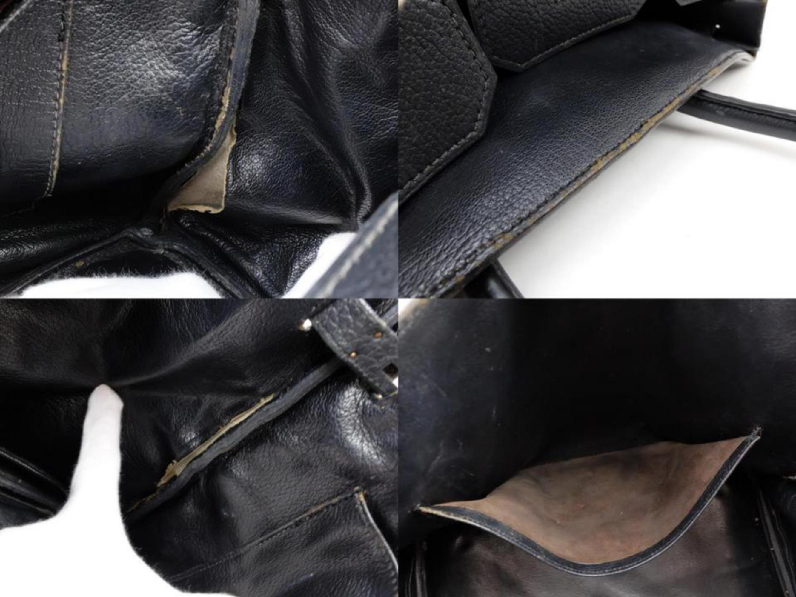 Hermès Birkin Fjord 35 234045 Black Leather Tote For Sale 6
