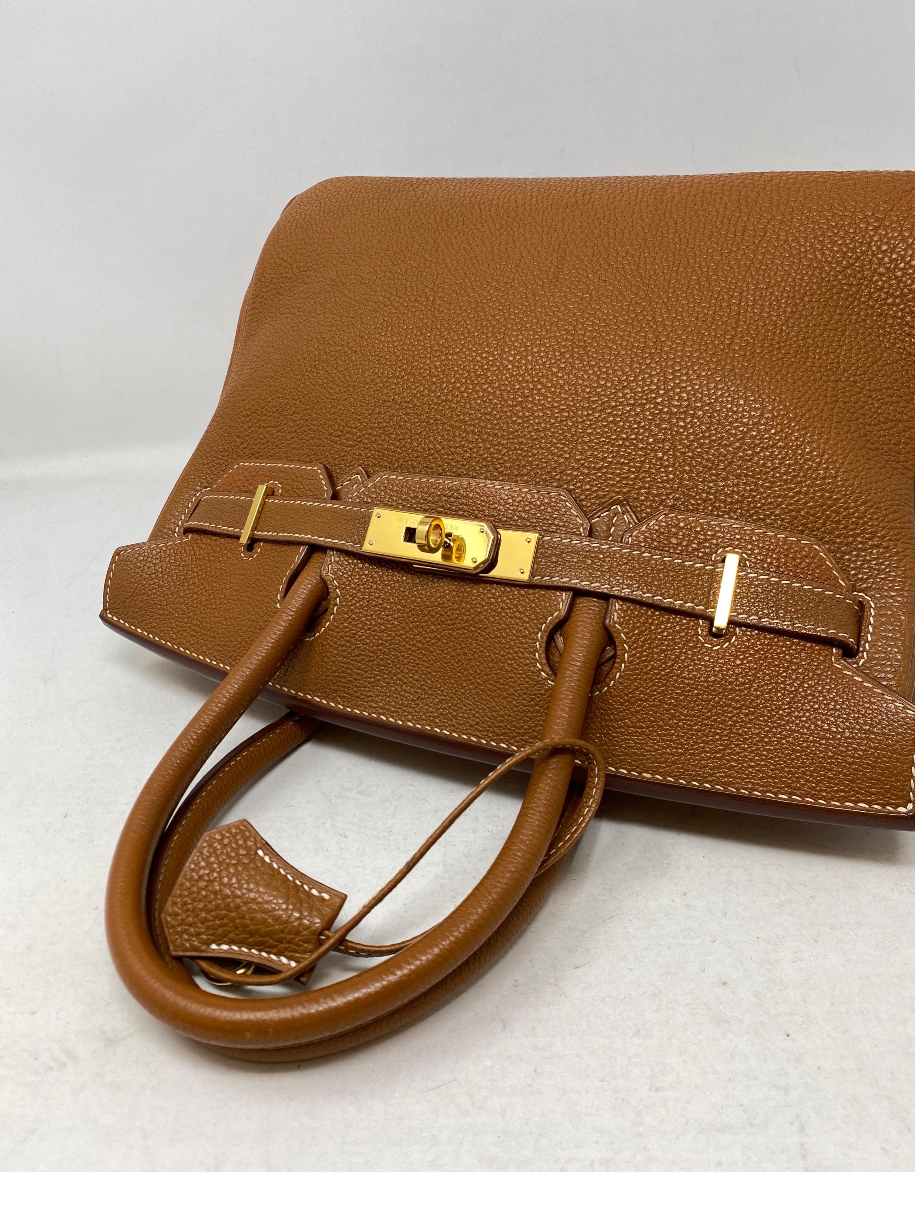 Hermes Birkin Gold 30 Bag 10