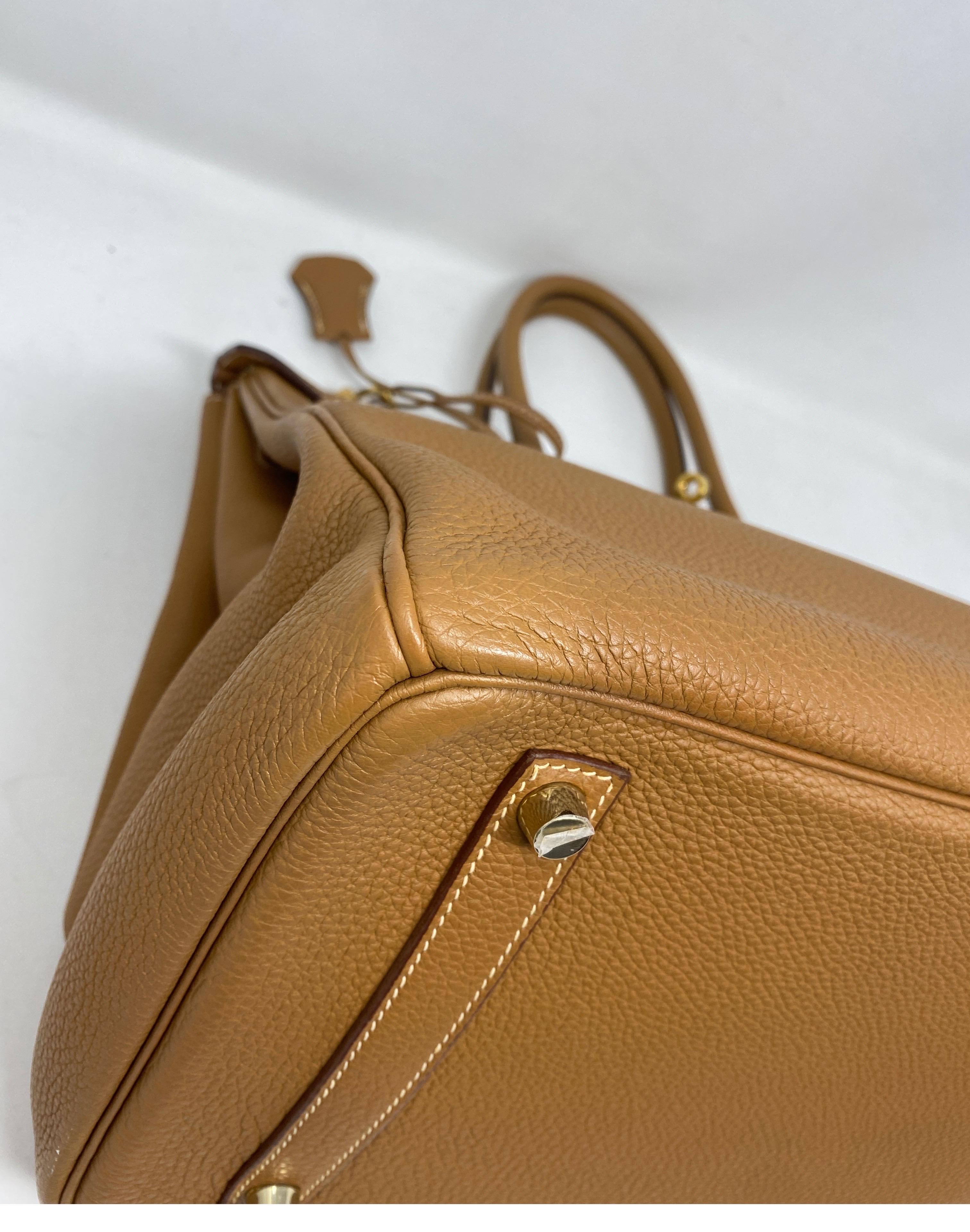 Brown Hermès Birkin Gold 35 Bag GHW