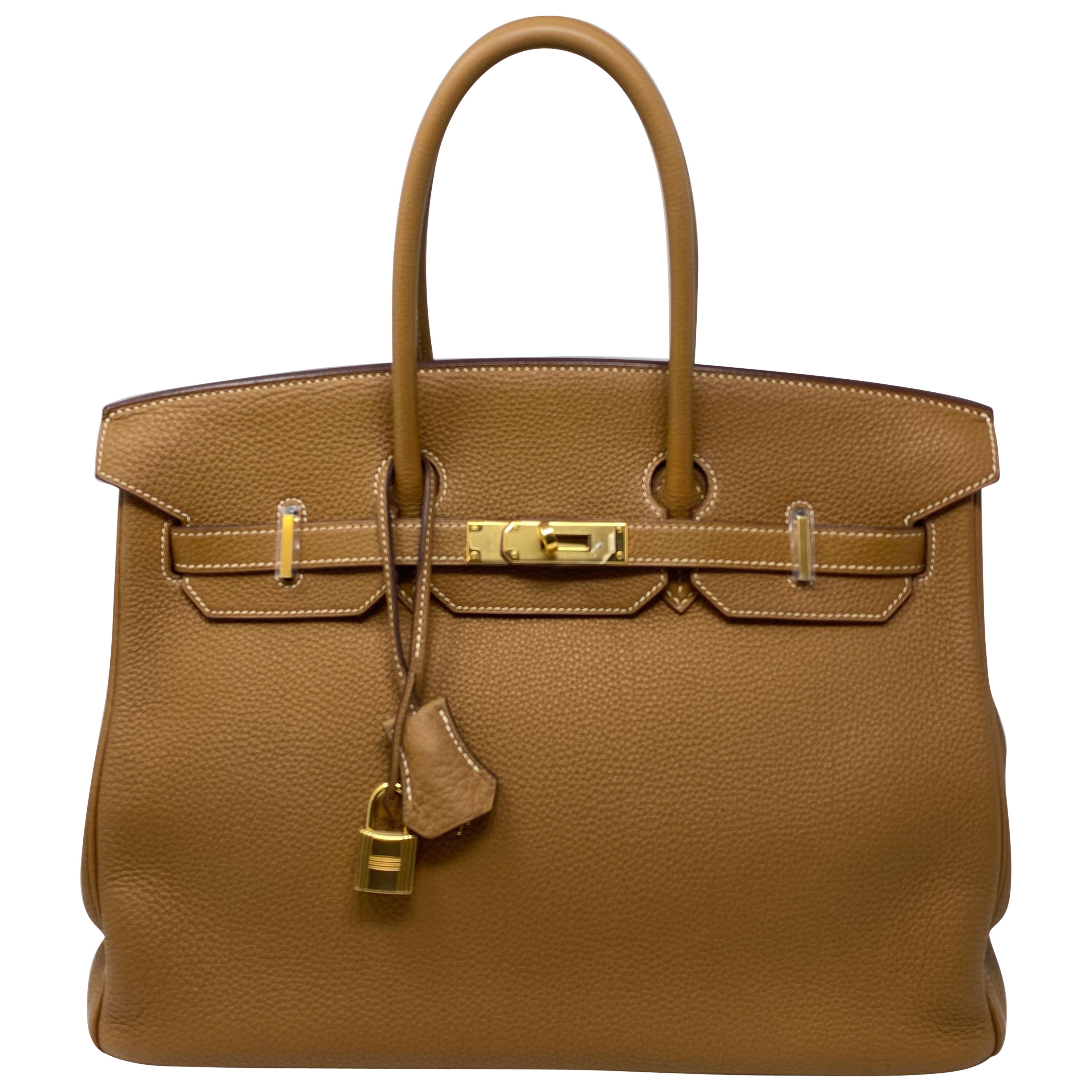 Hermès Birkin Gold 35 Bag GHW