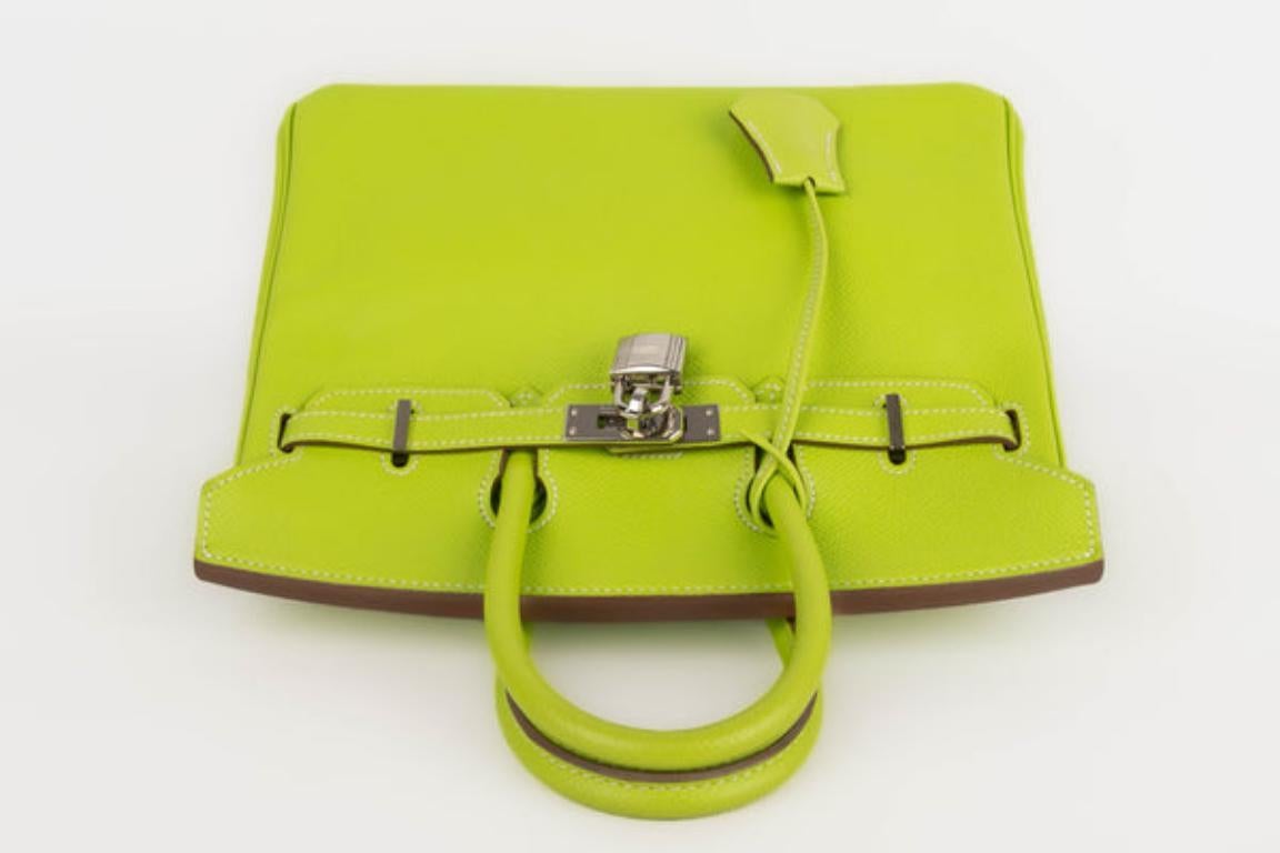 Hermès Birkin Green Calfskin Bag, 2011 For Sale 2